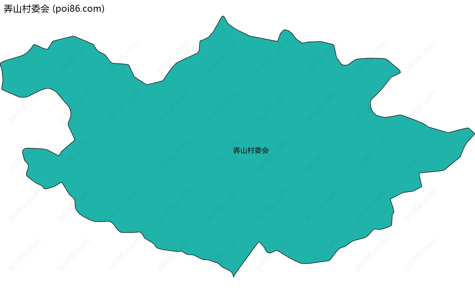 弄山村委会边界地图