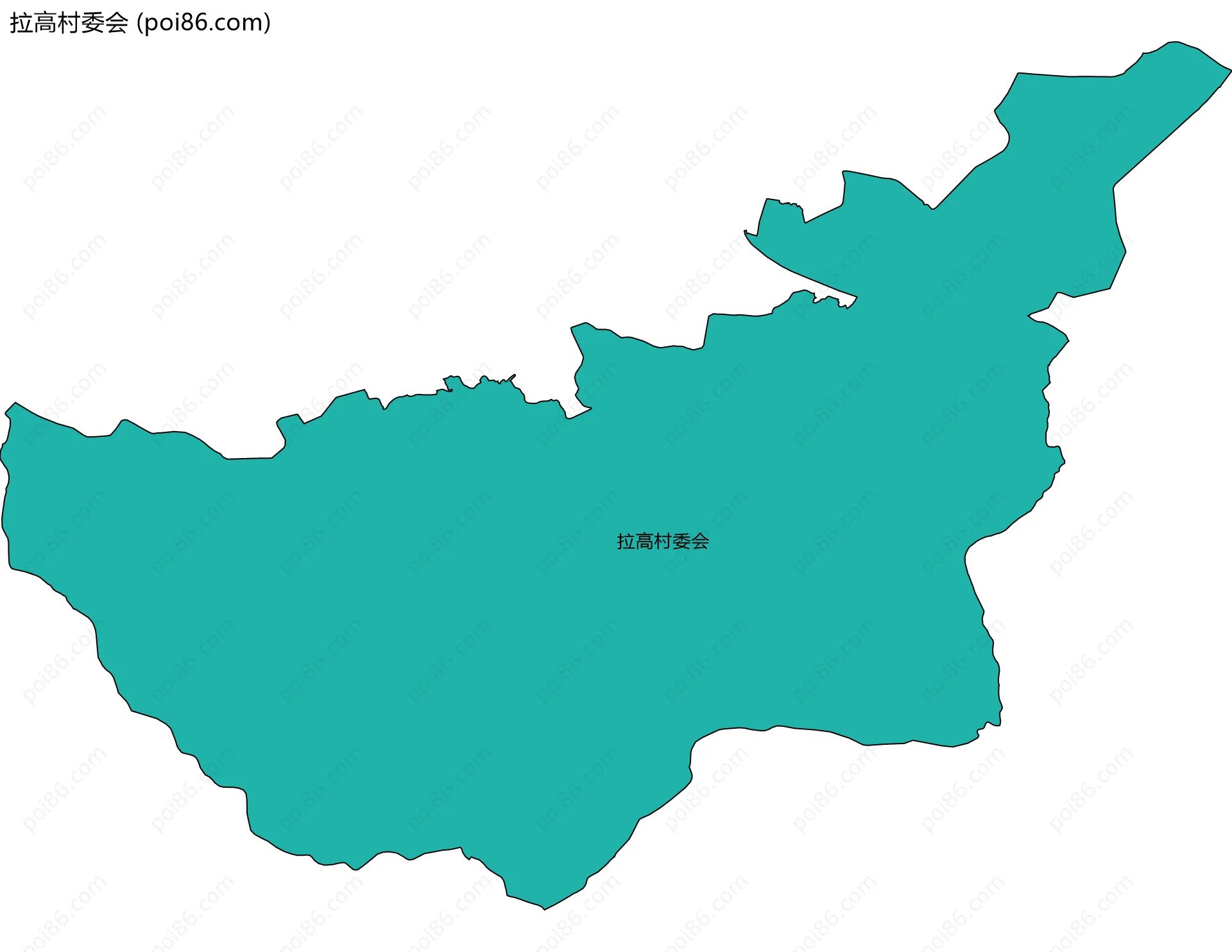 拉高村委会边界地图