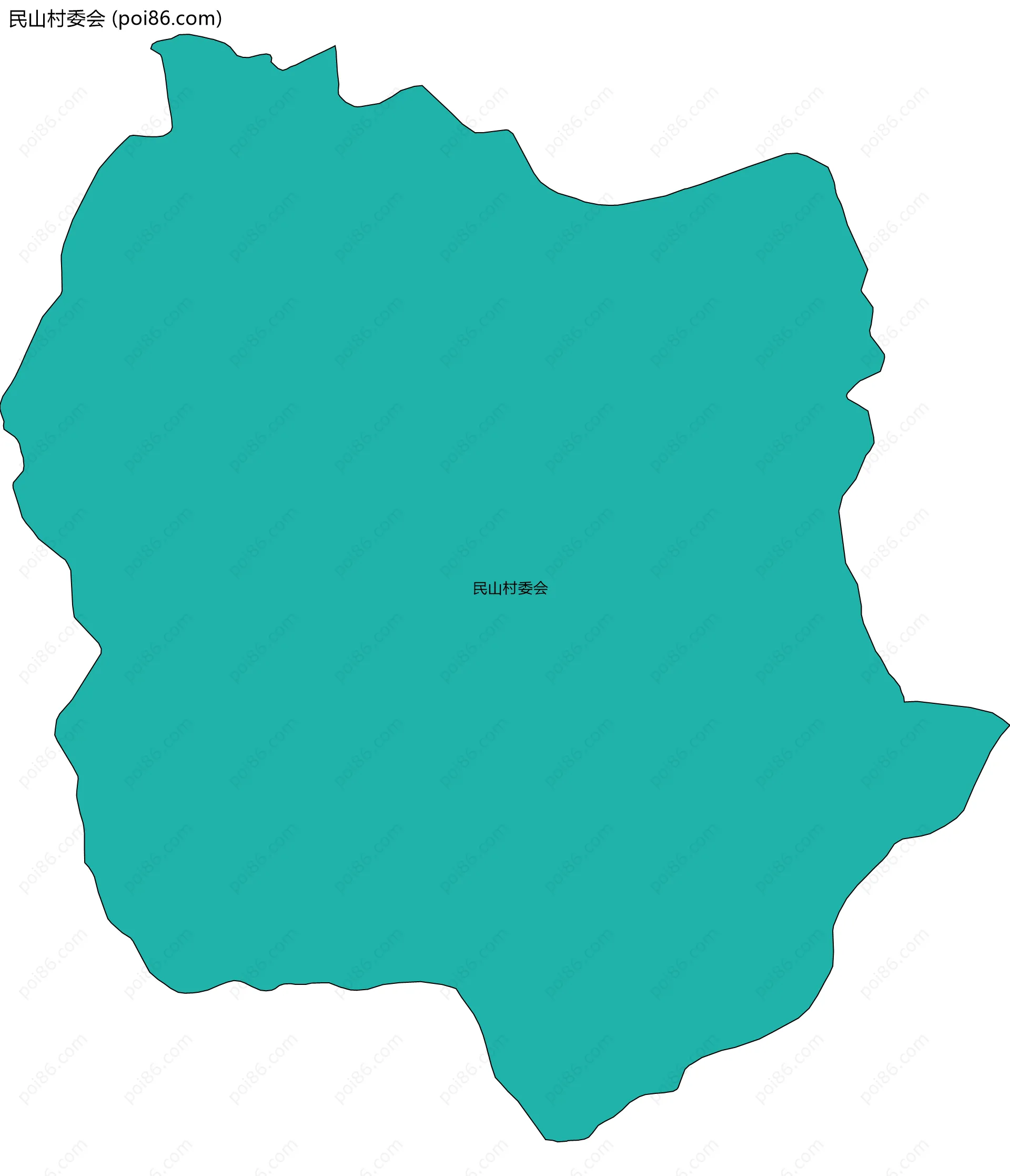 民山村委会边界地图