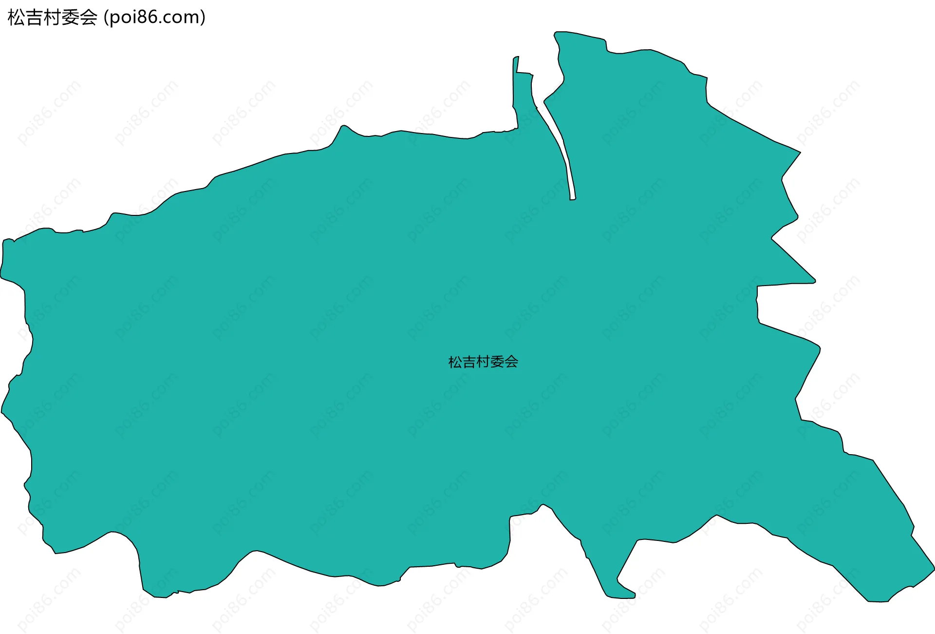 松吉村委会边界地图