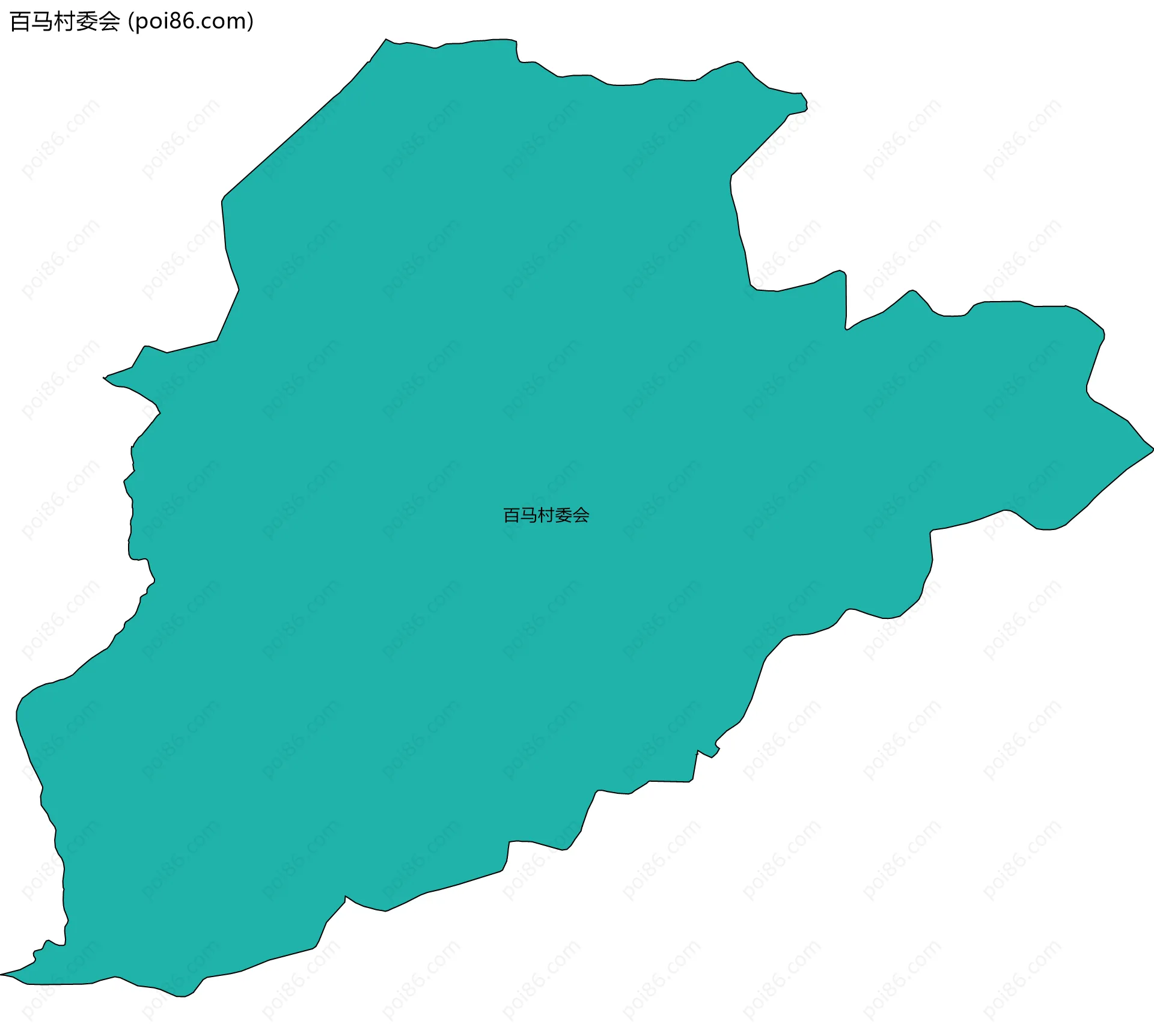 百马村委会边界地图