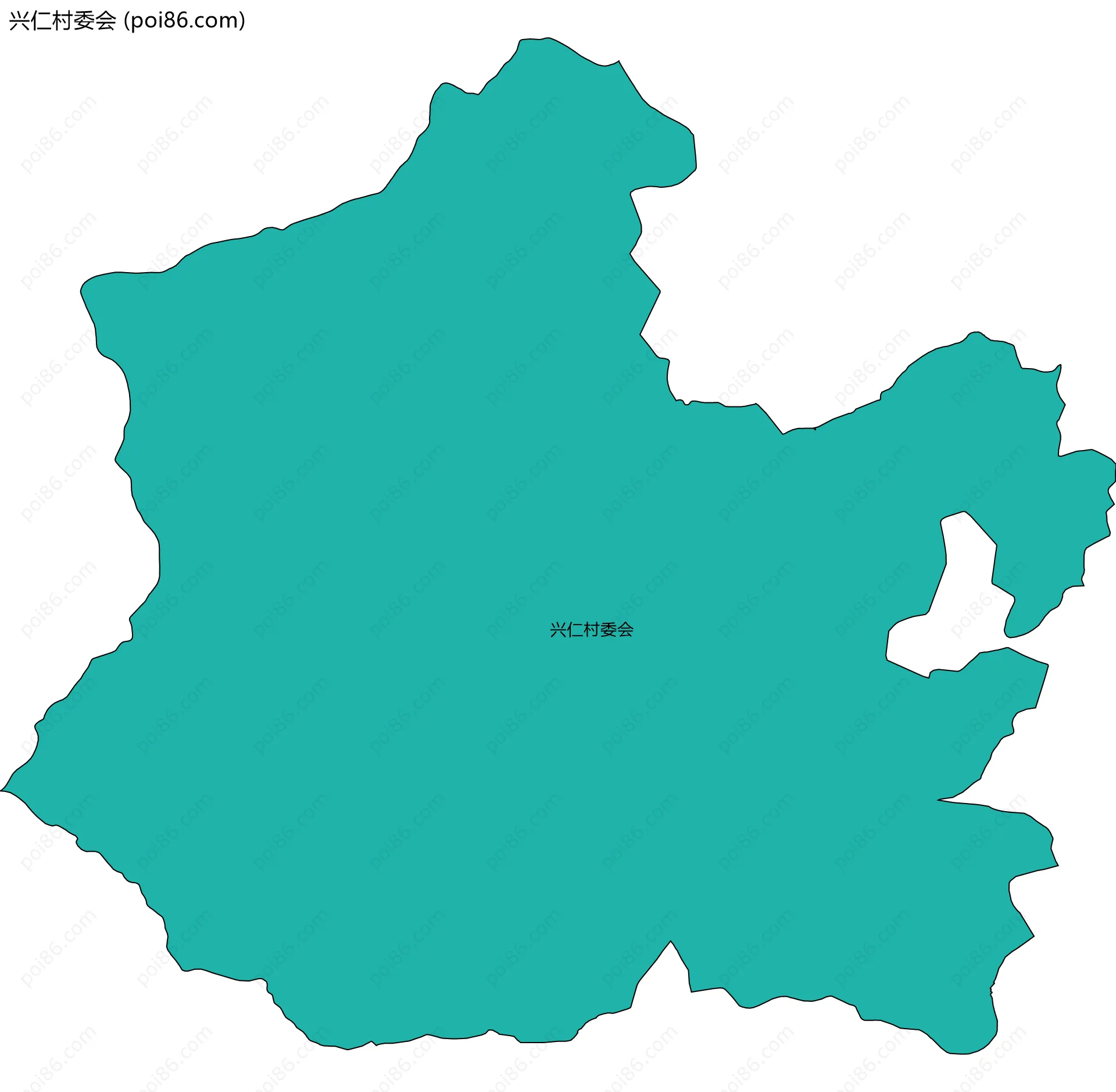 兴仁村委会边界地图