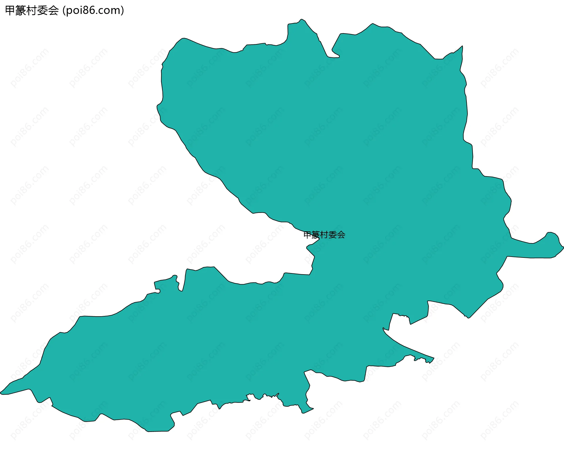 甲篆村委会边界地图