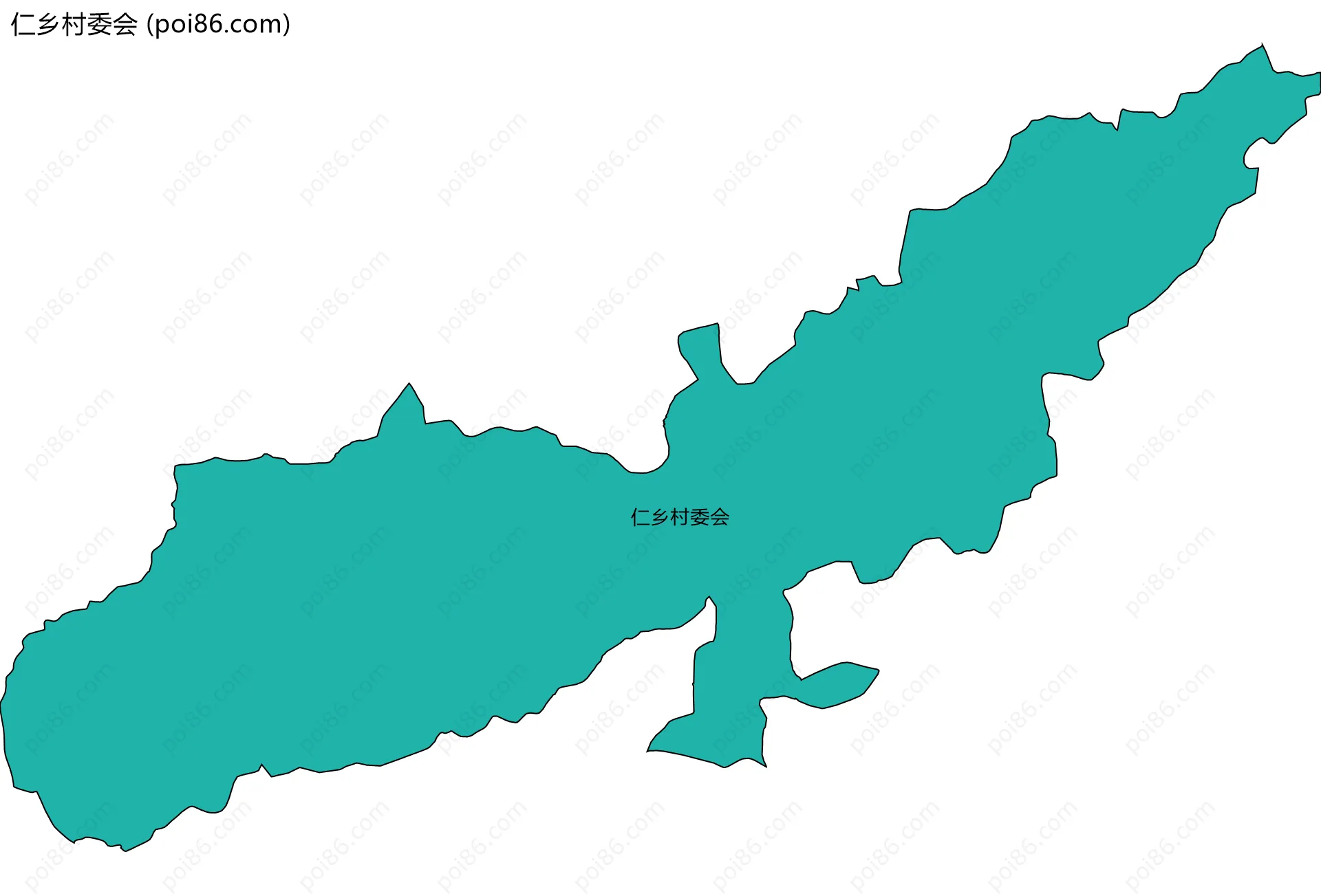 仁乡村委会边界地图