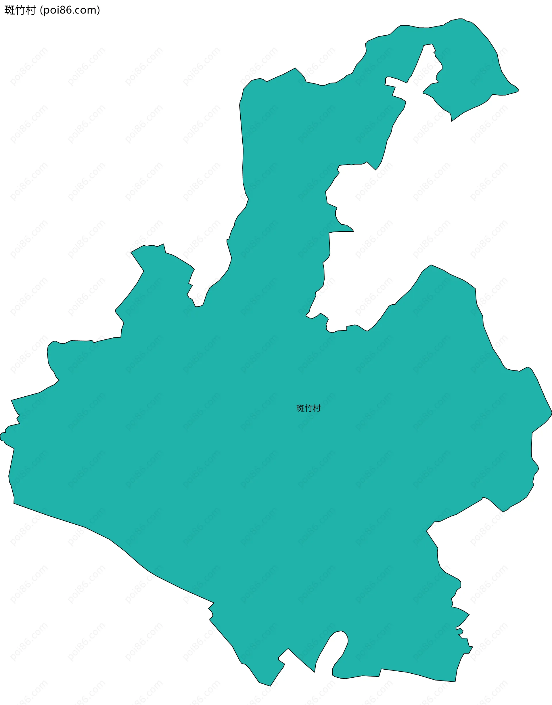 斑竹村边界地图