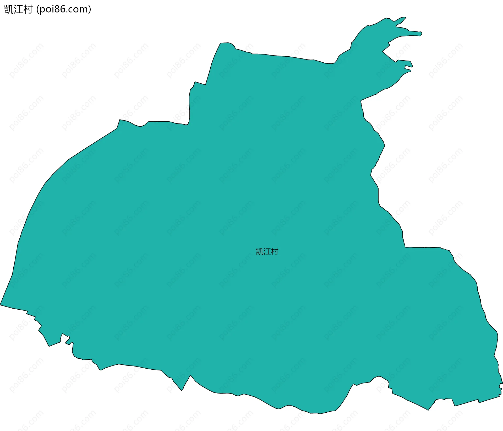 凯江村边界地图