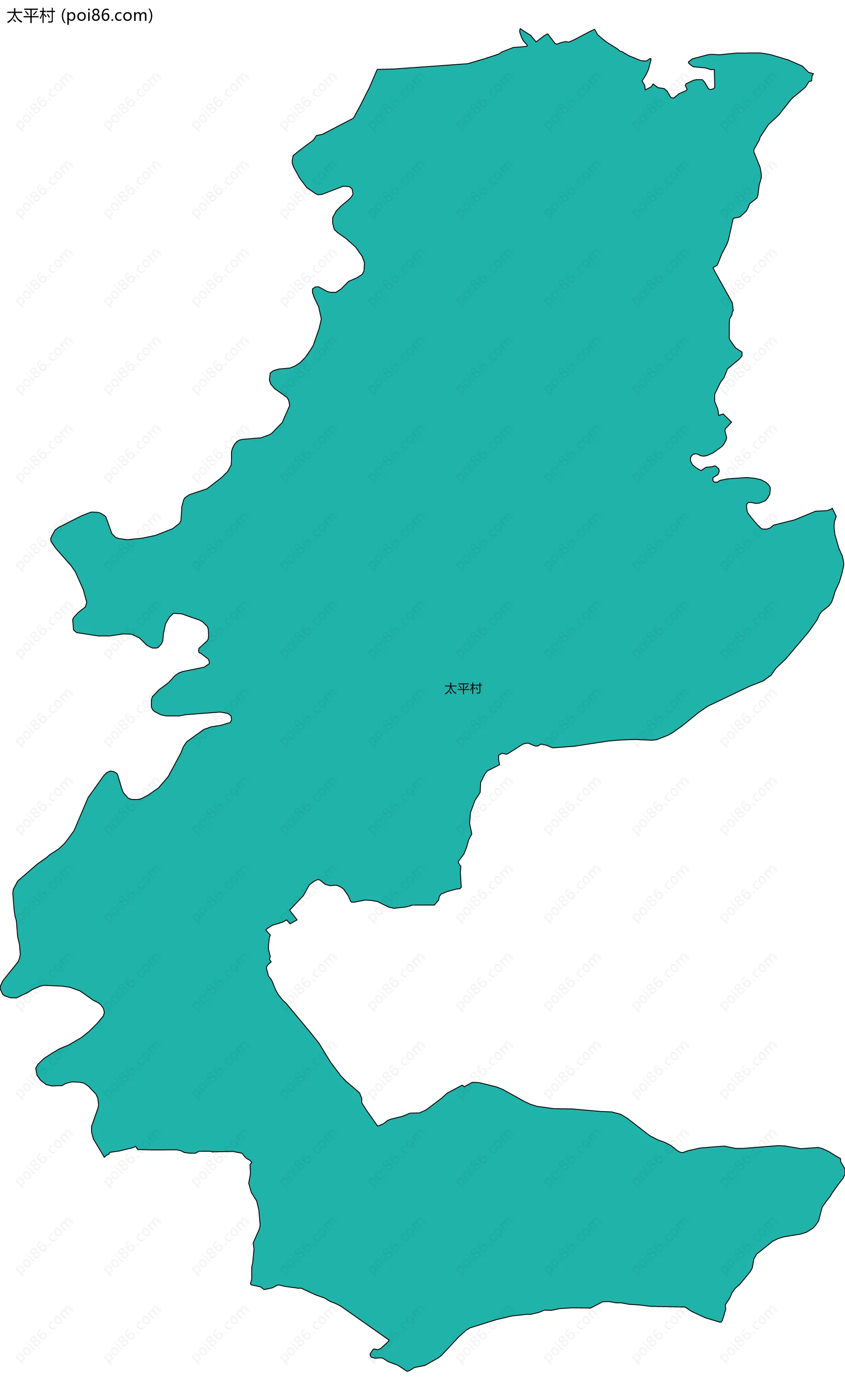 太平村边界地图