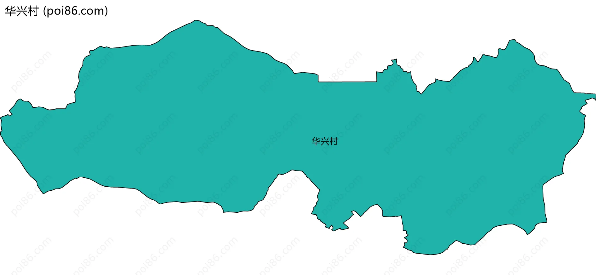 华兴村边界地图