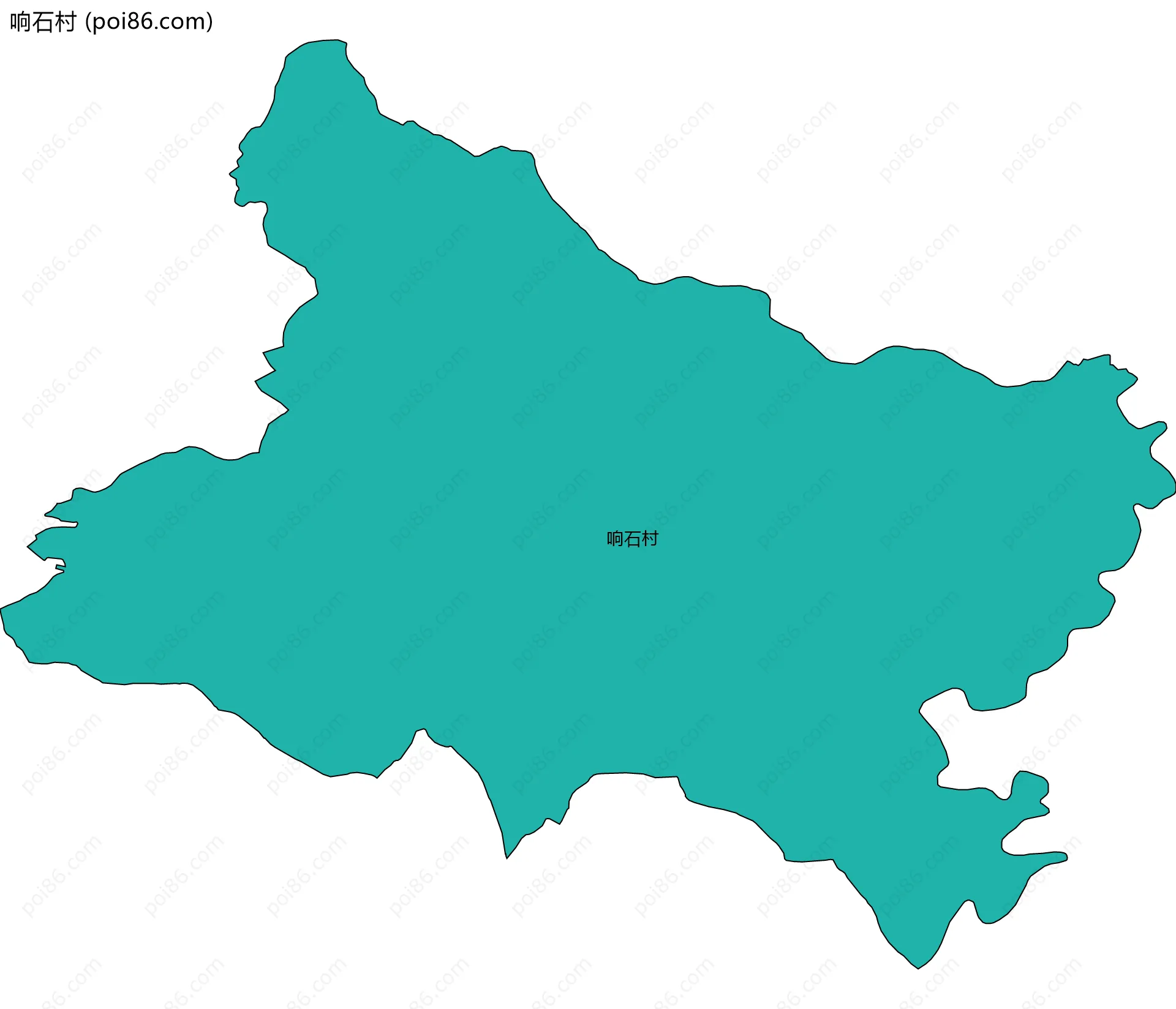 响石村边界地图