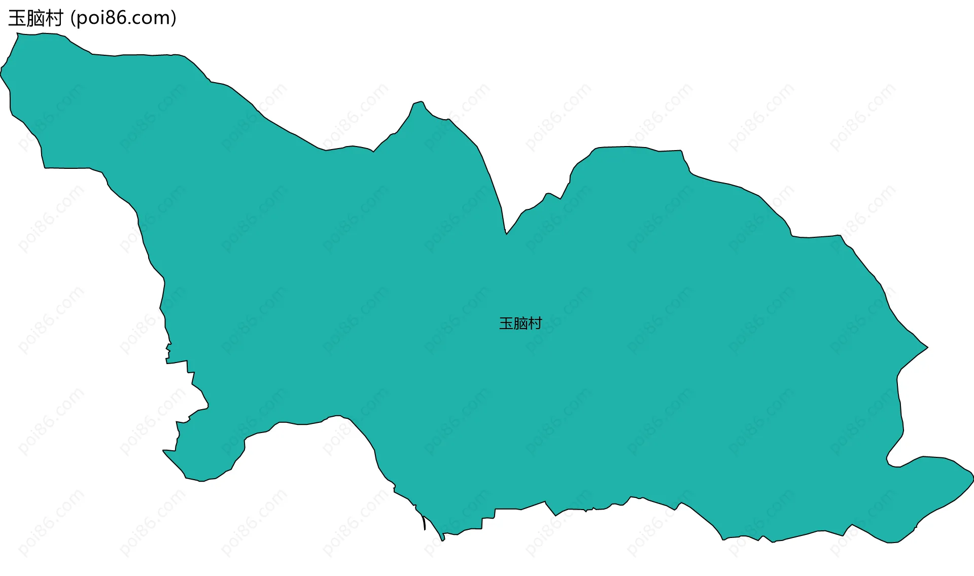 玉脑村边界地图
