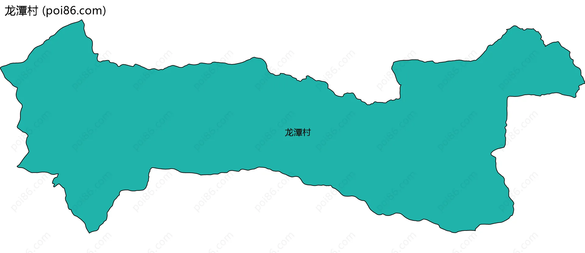 龙潭村边界地图