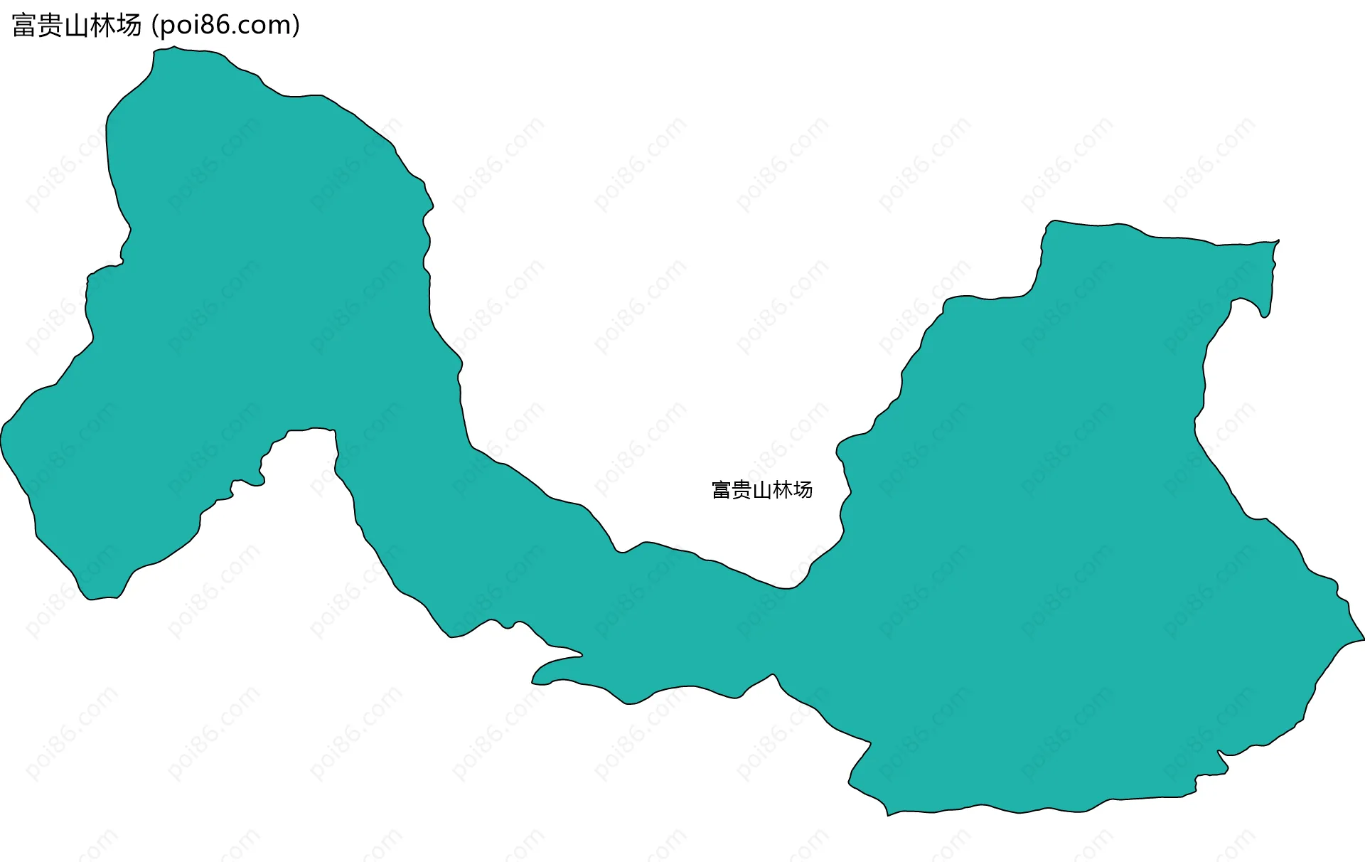 富贵山林场边界地图