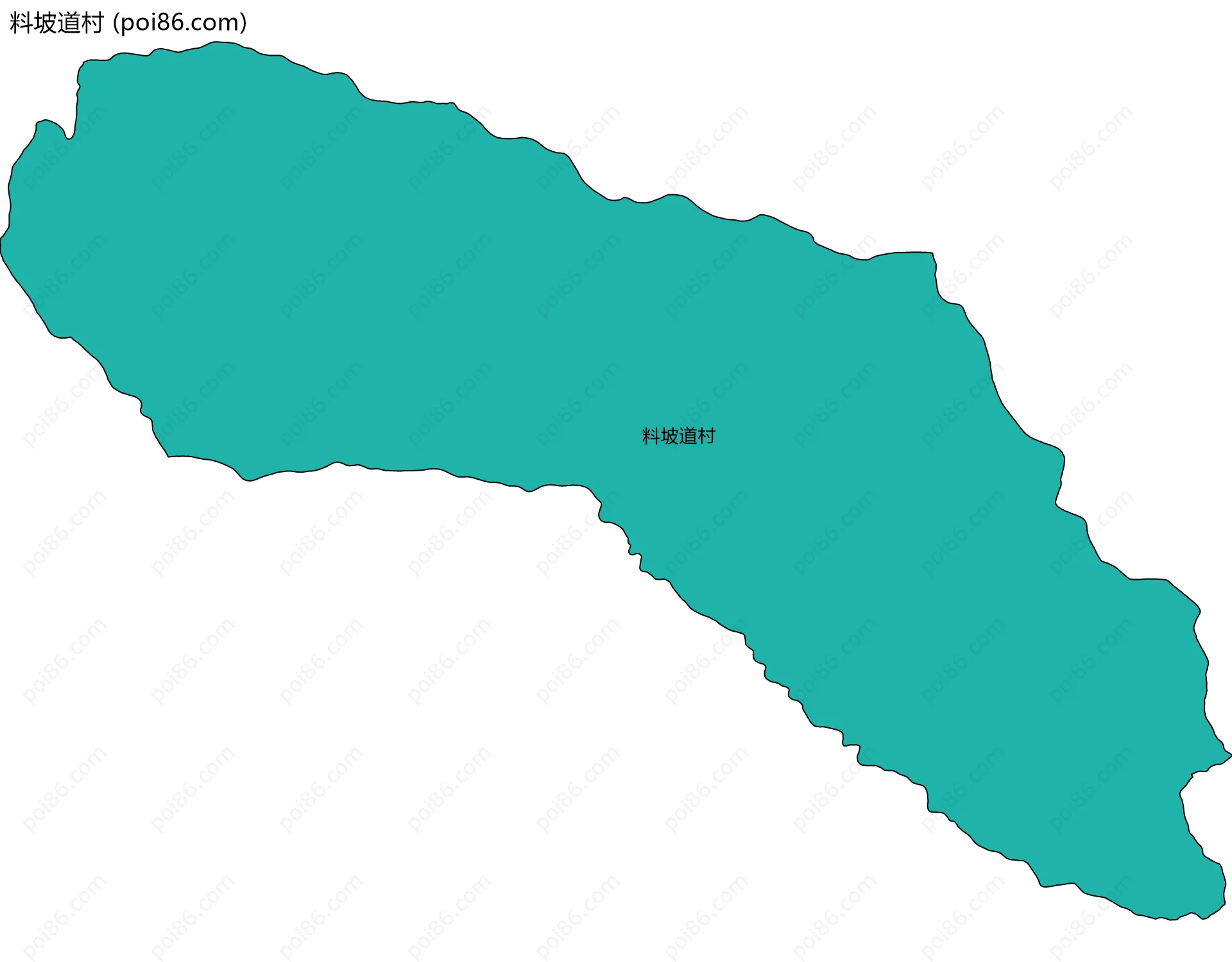 料坡道村边界地图