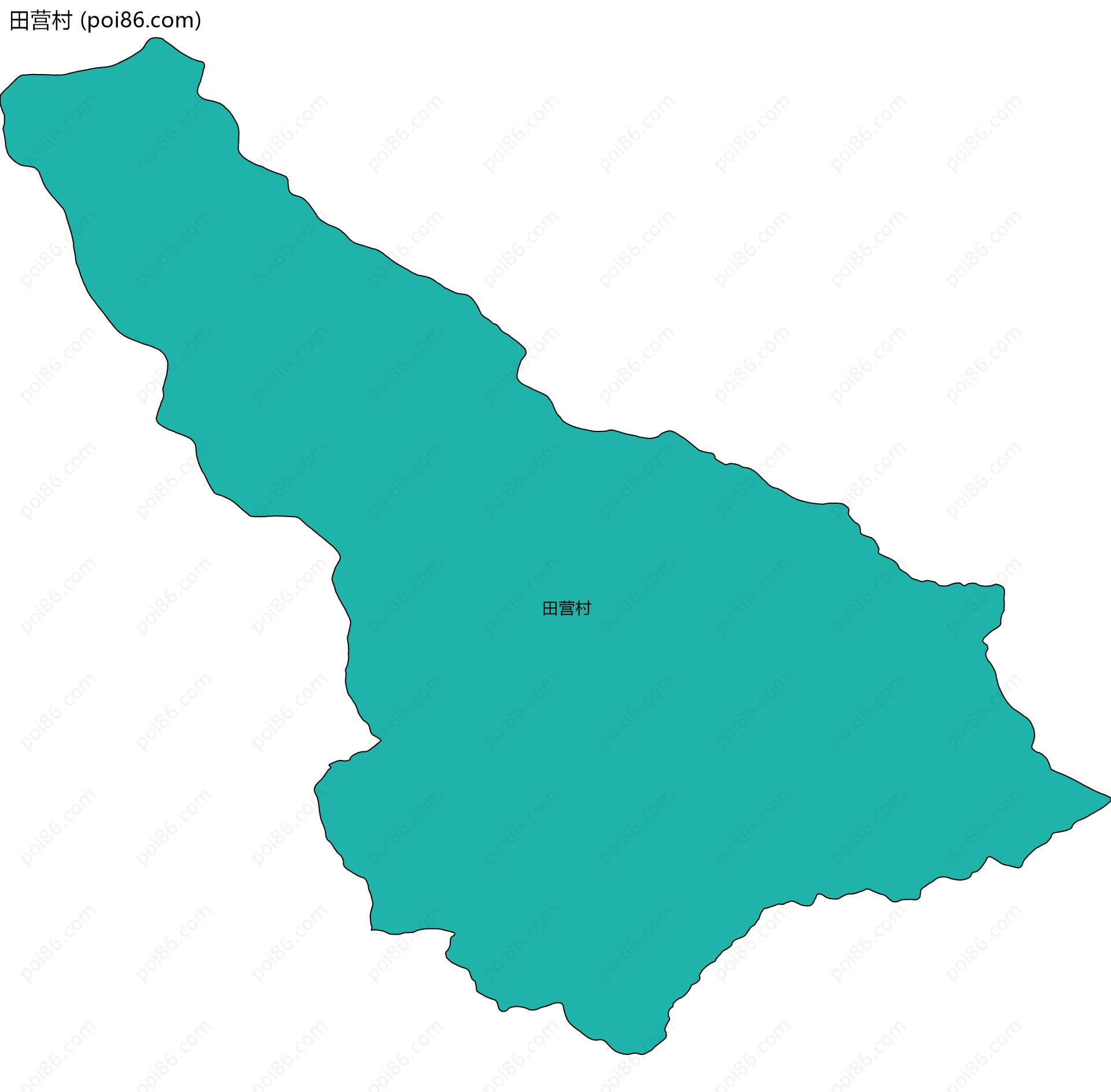 田营村边界地图