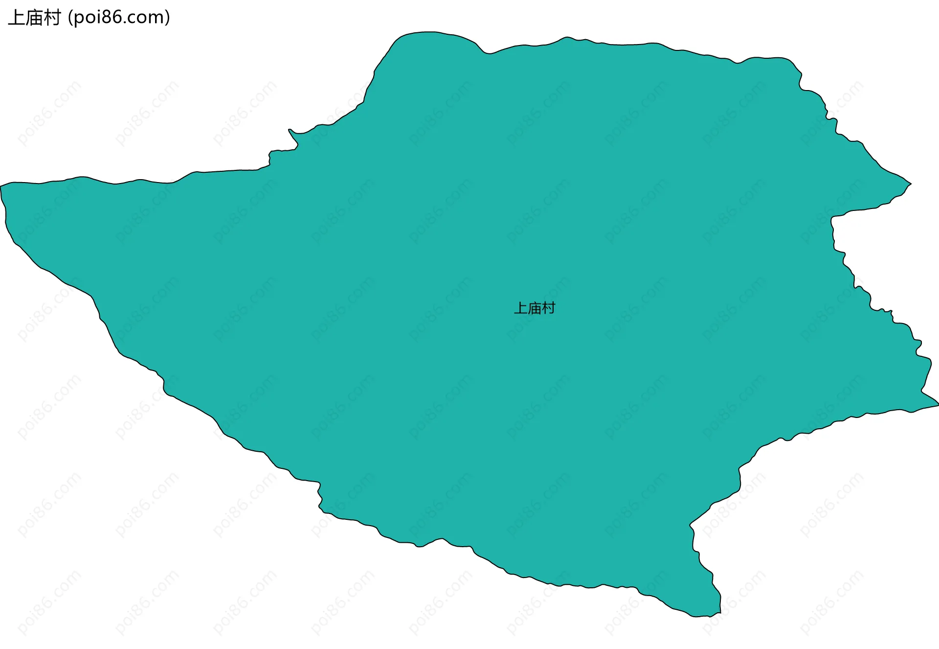 上庙村边界地图