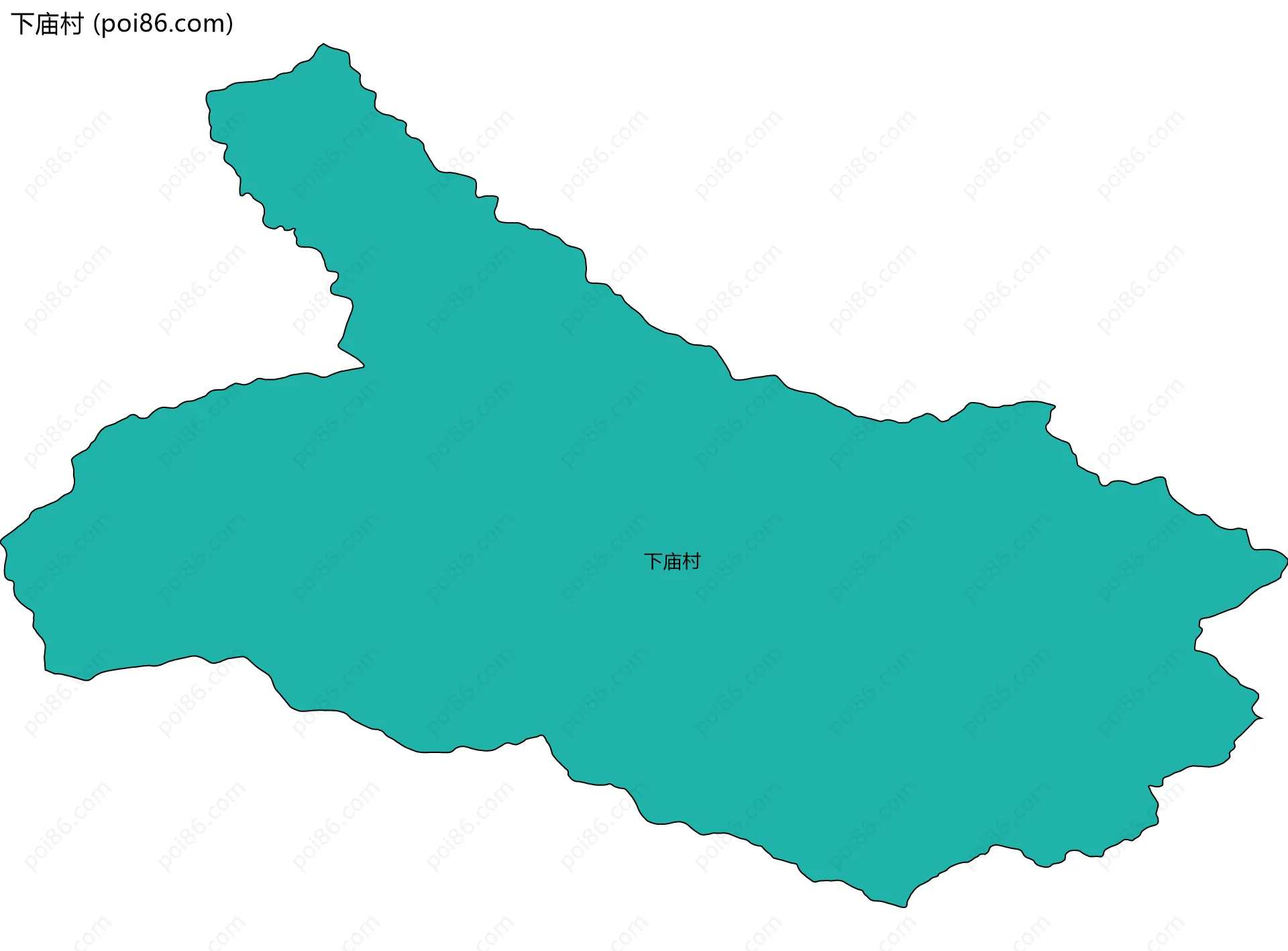 下庙村边界地图