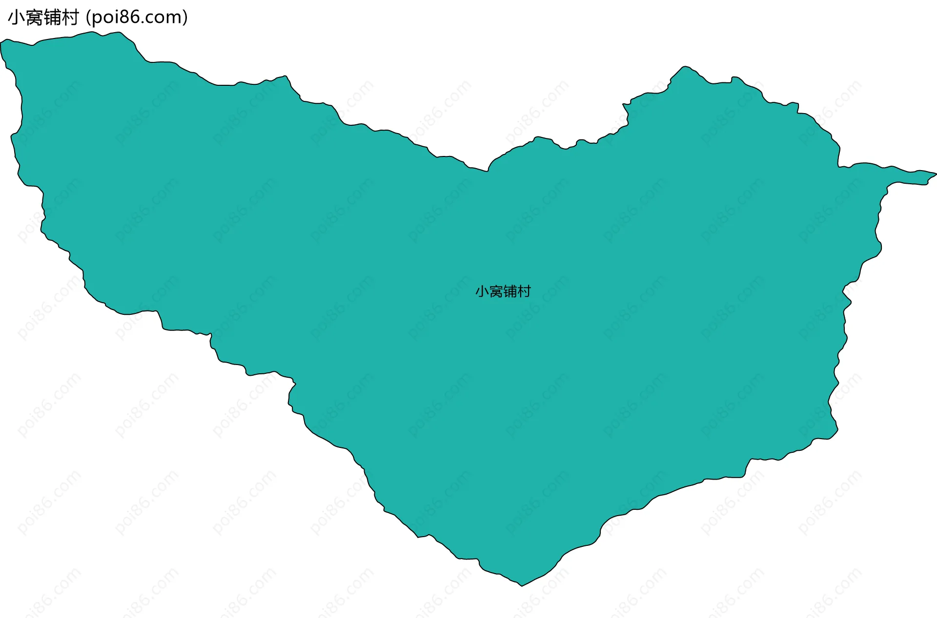 小窝铺村边界地图