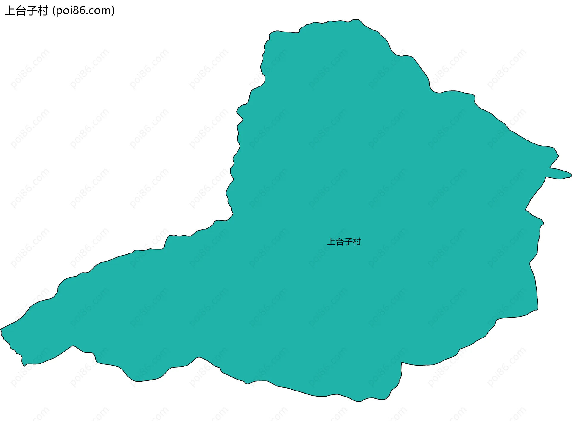 上台子村边界地图