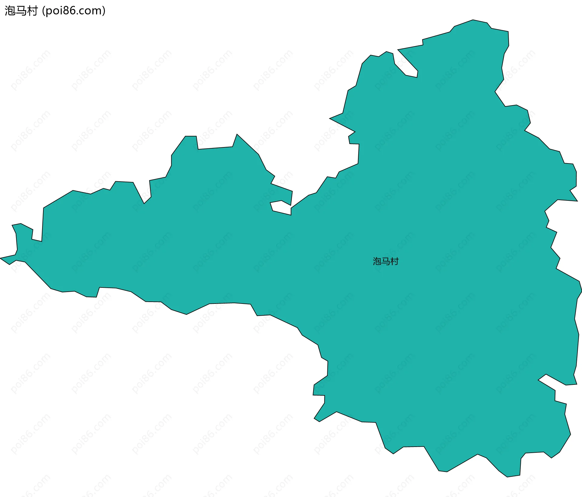 泡马村边界地图