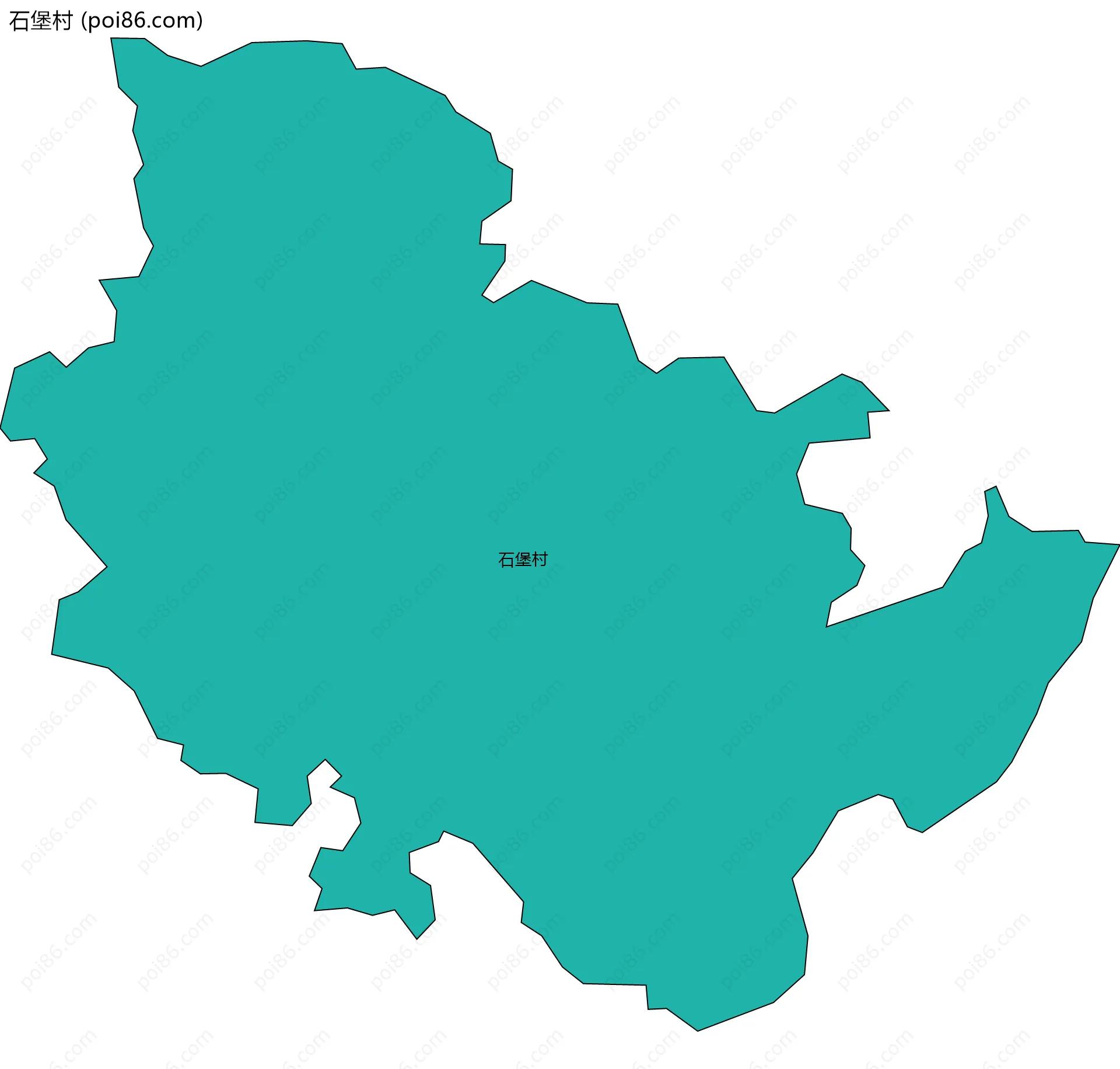 石堡村边界地图