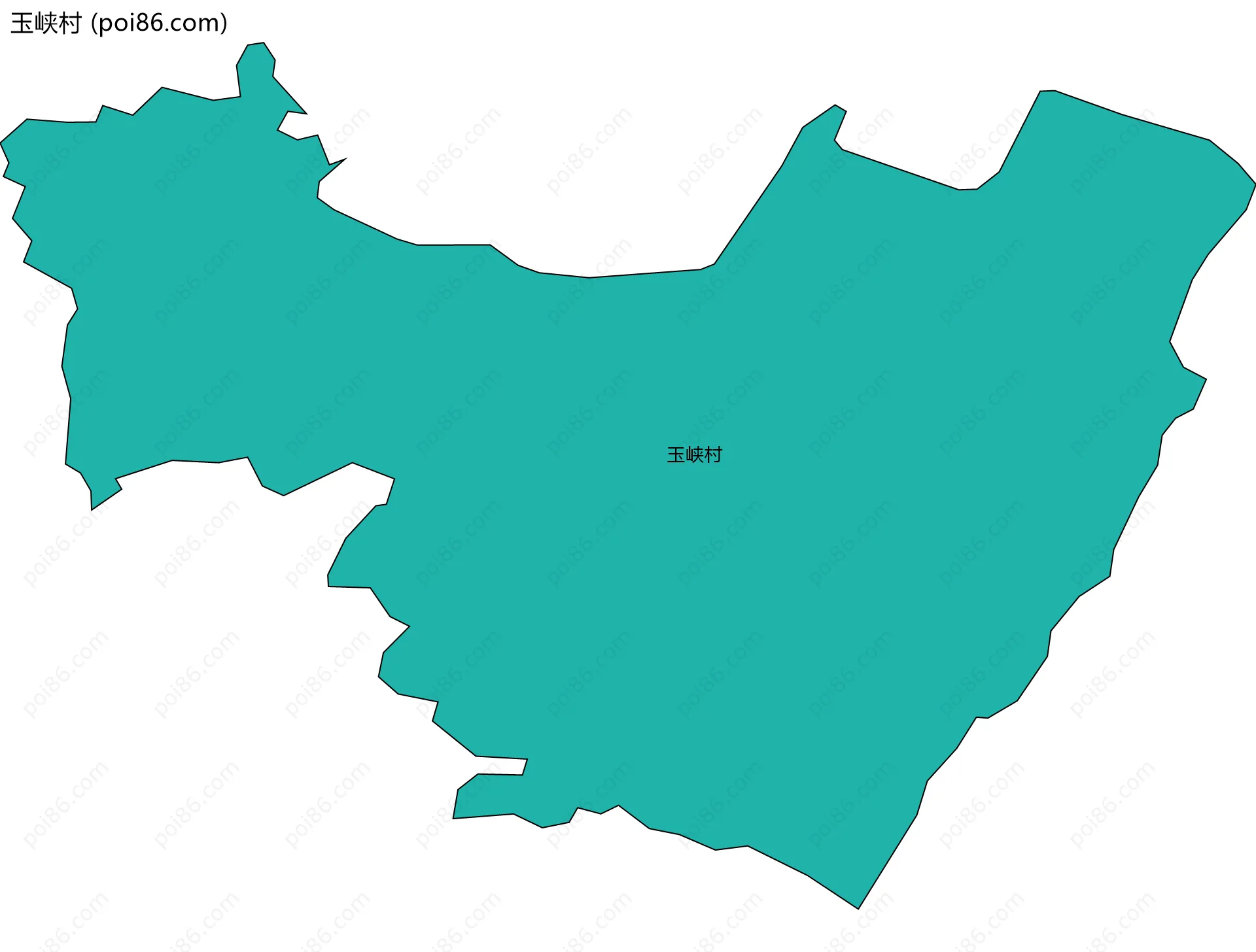 玉峡村边界地图