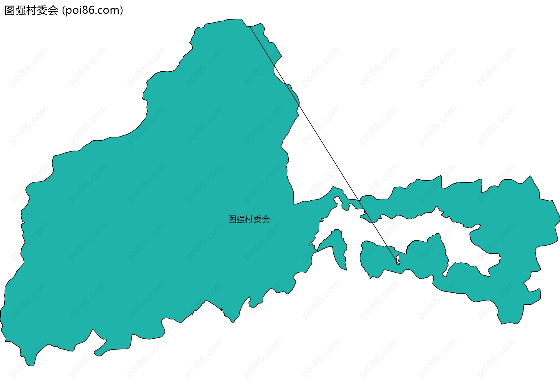 图强村委会边界地图