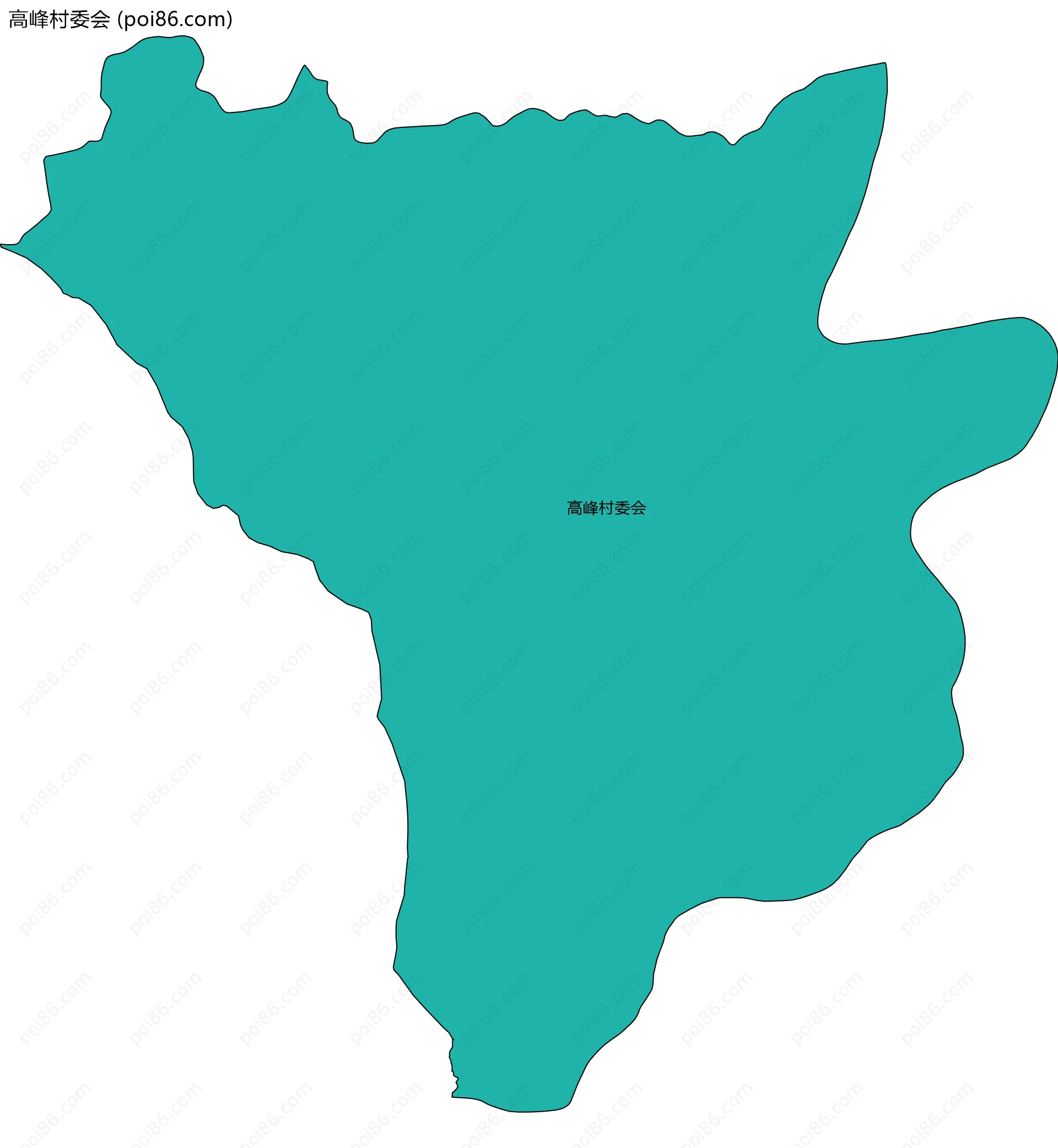 高峰村委会边界地图