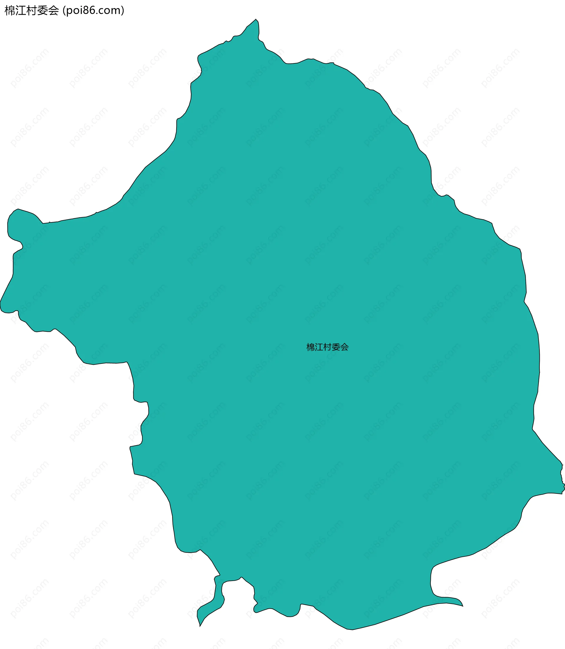 棉江村委会边界地图
