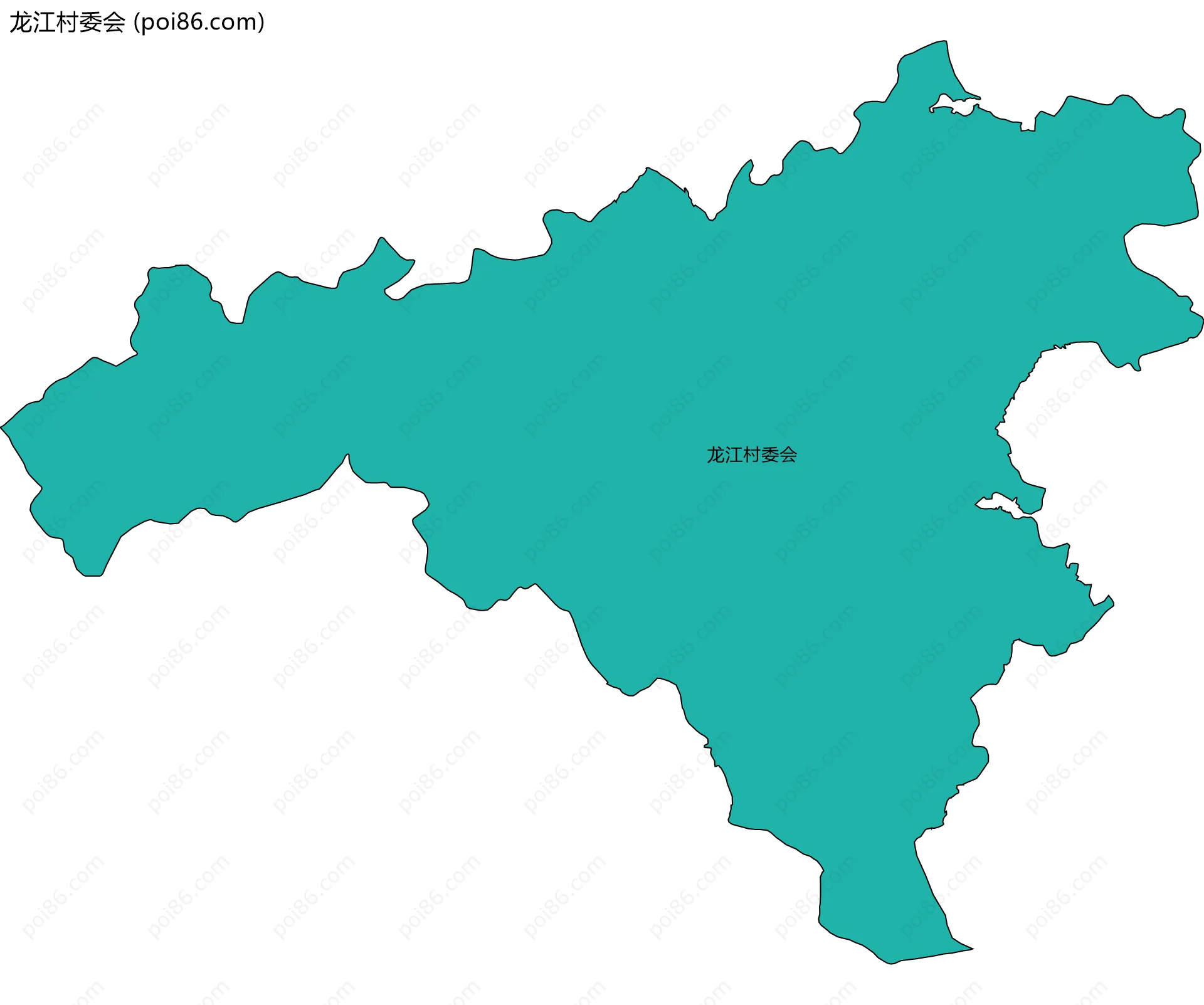 龙江村委会边界地图