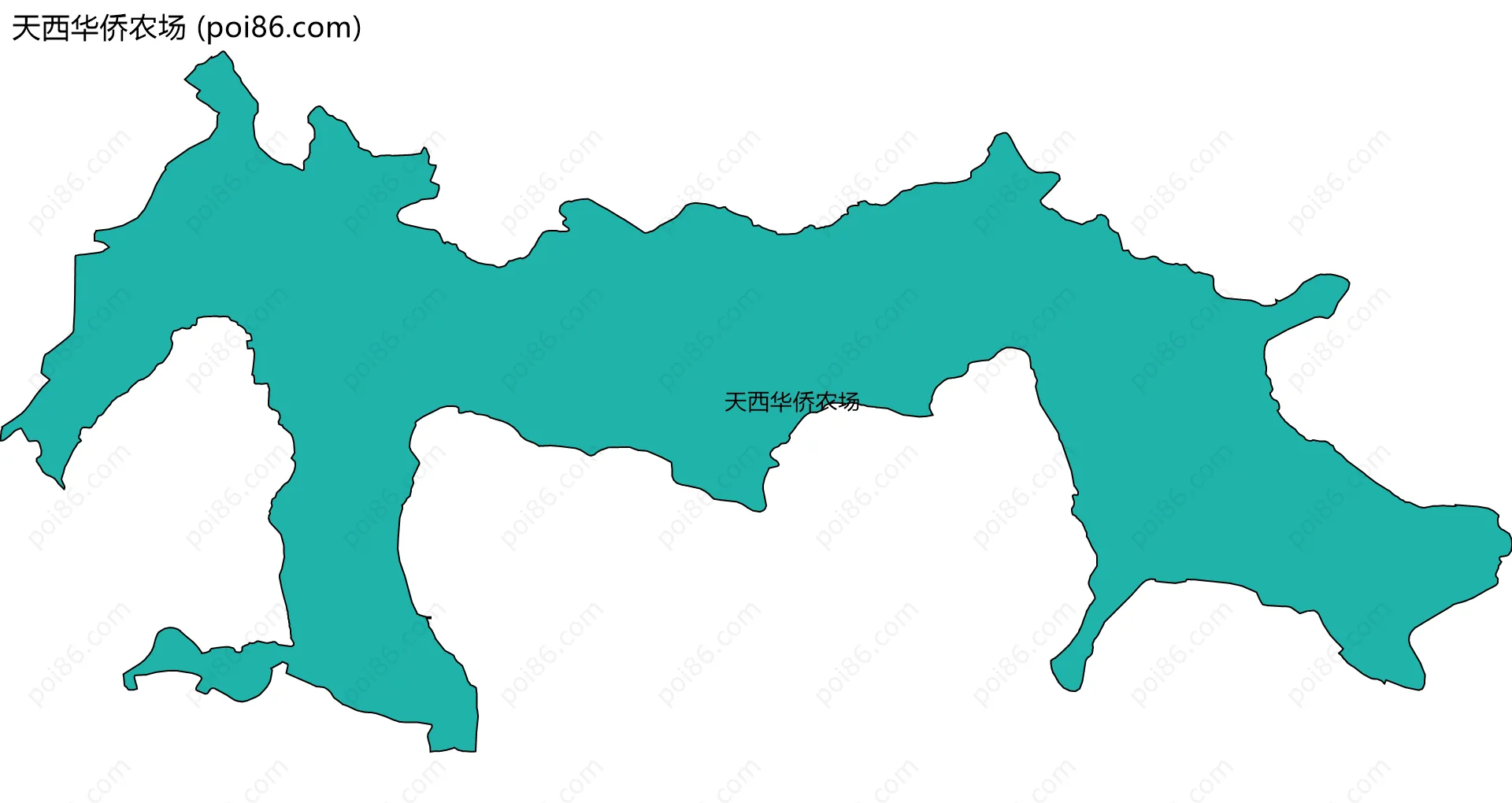 天西华侨农场边界地图