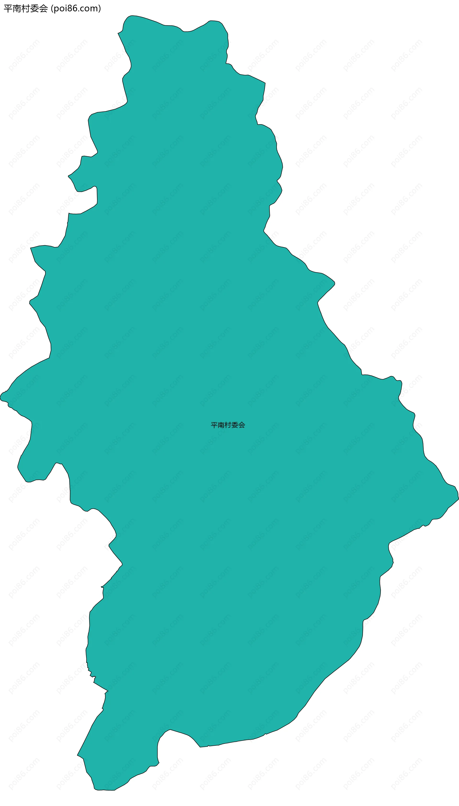 平南村委会边界地图