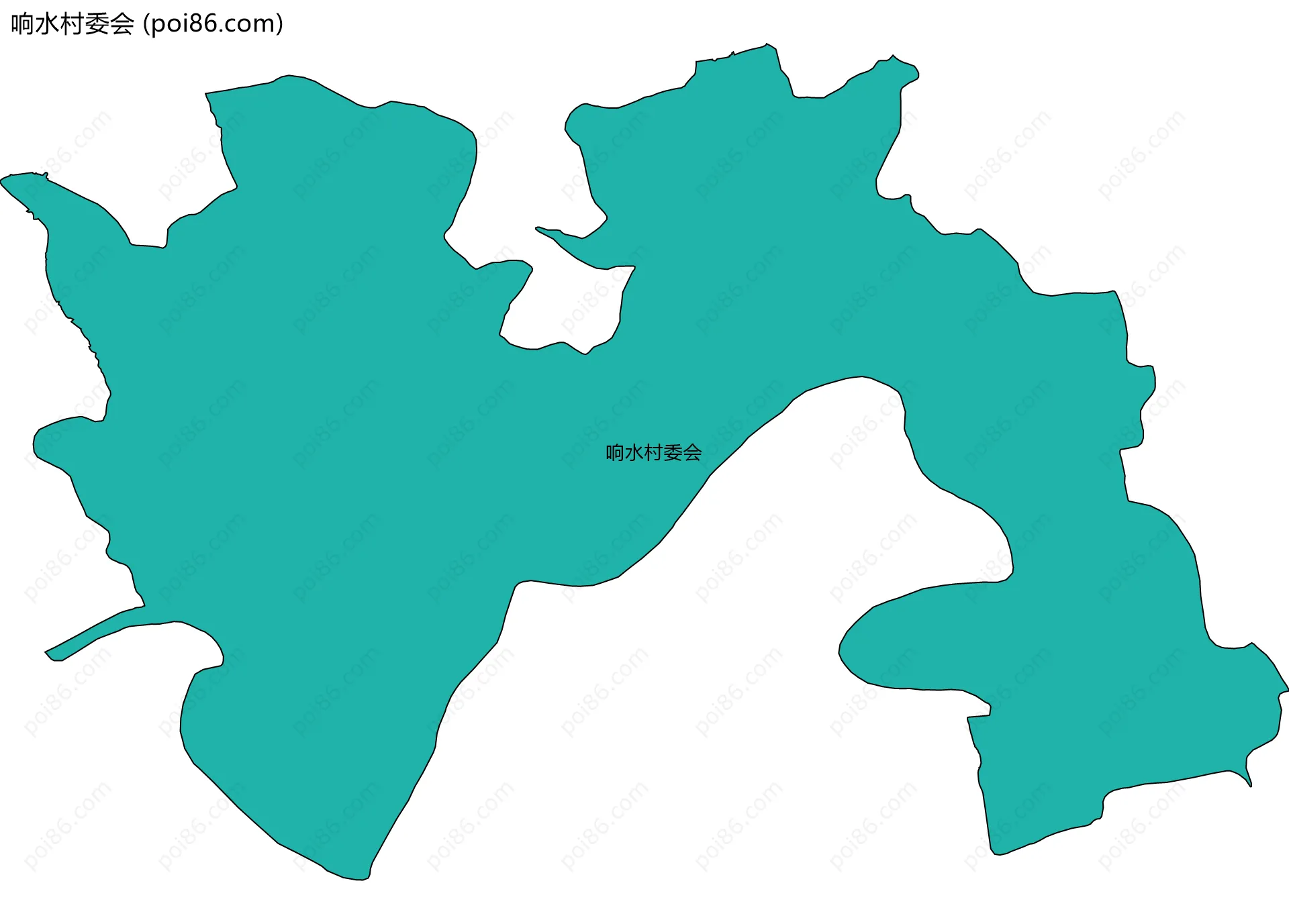 响水村委会边界地图