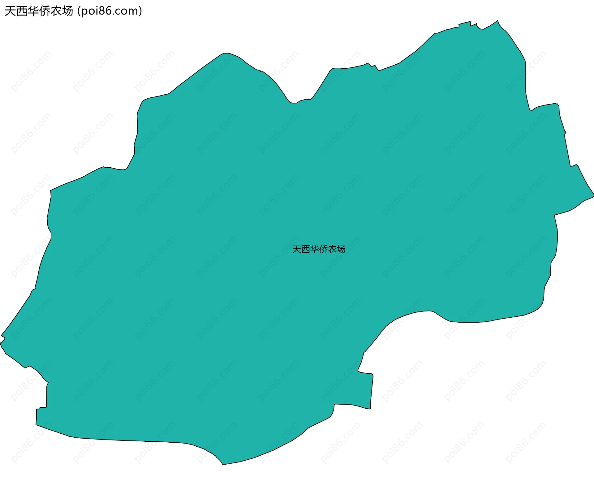 天西华侨农场边界地图