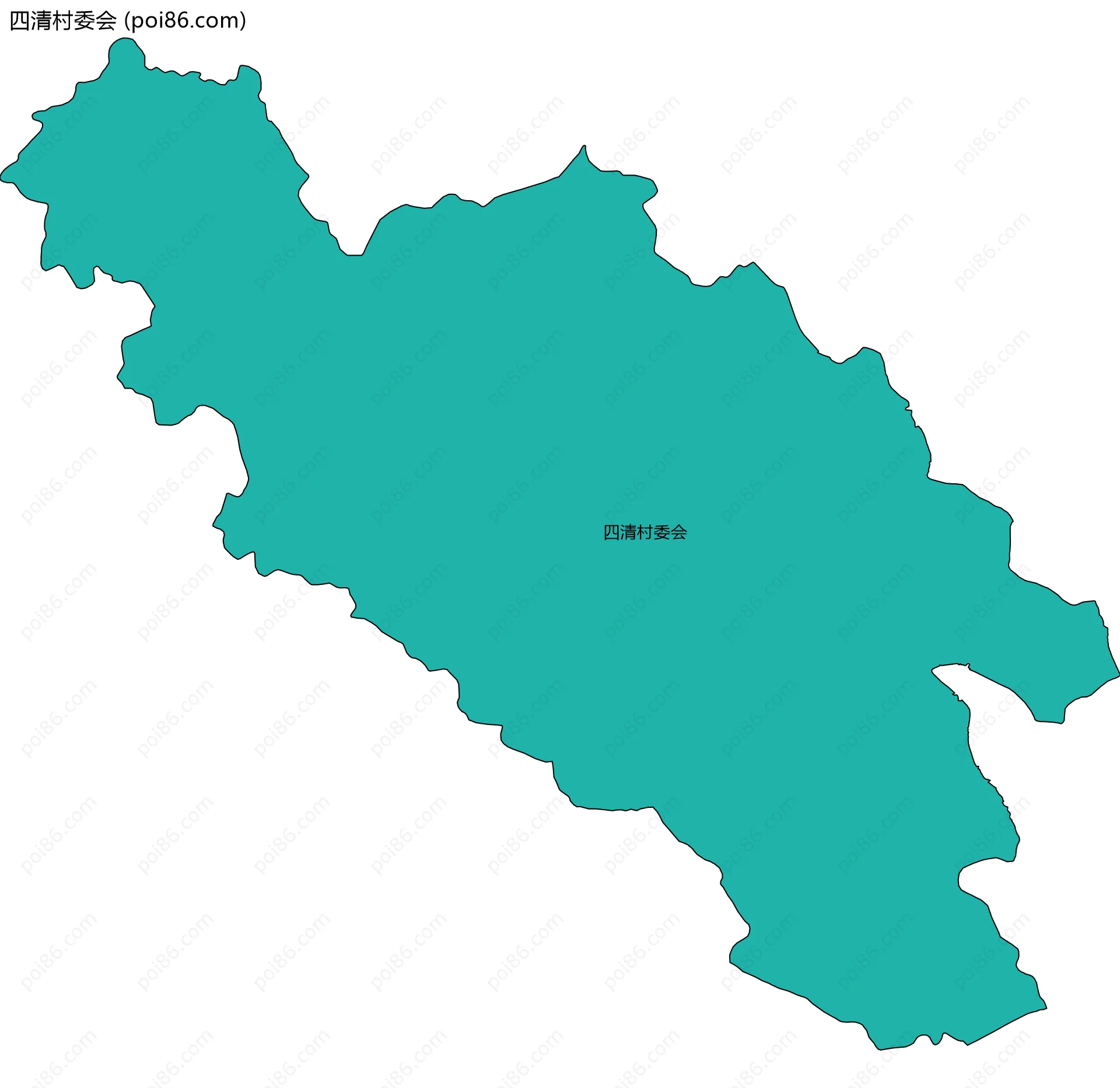 四清村委会边界地图