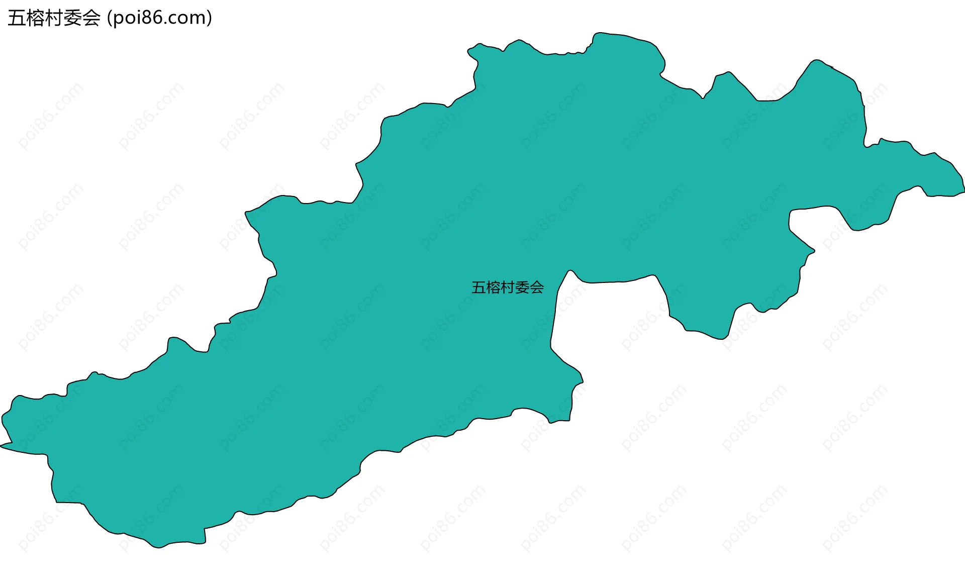 五榕村委会边界地图