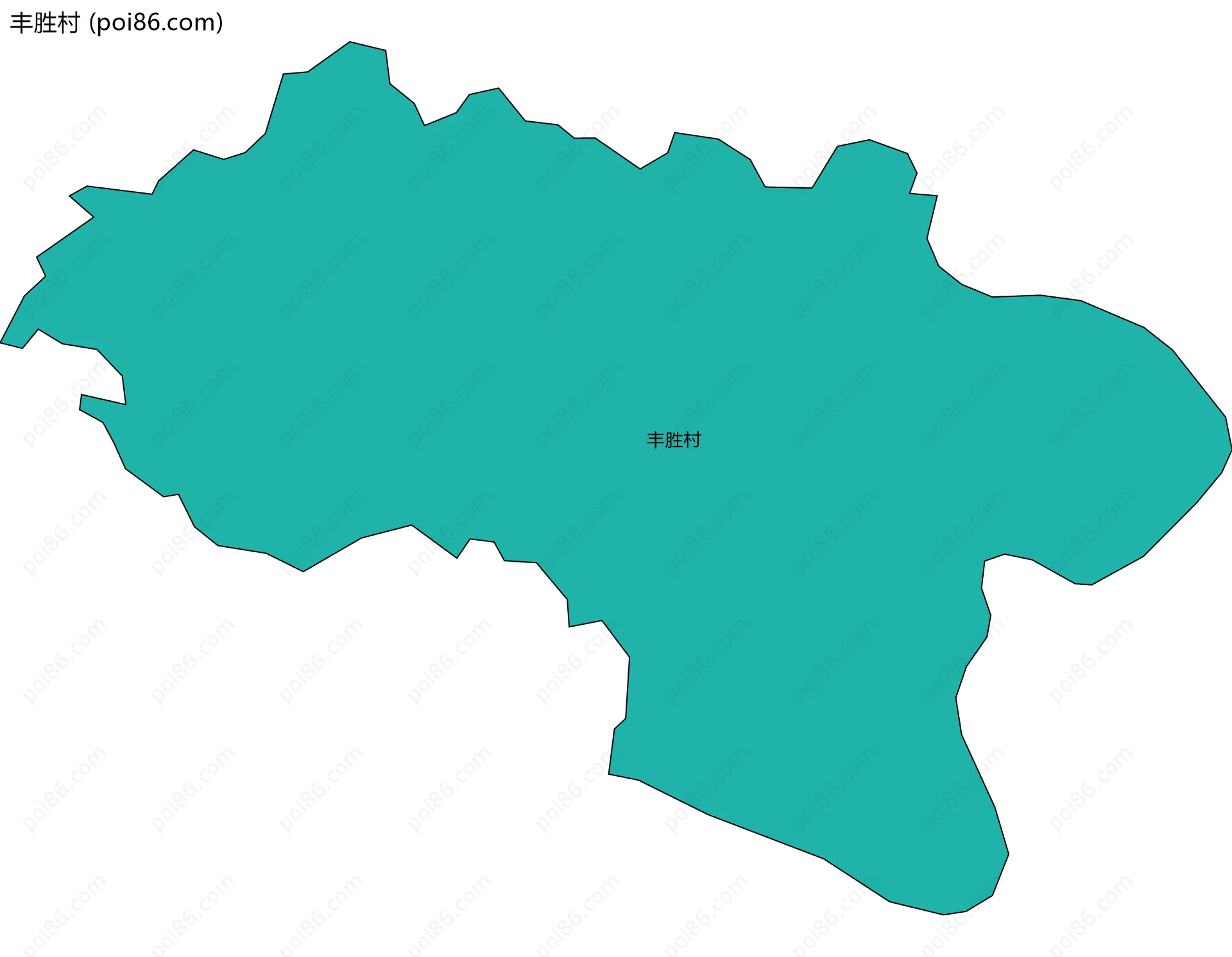 丰胜村边界地图