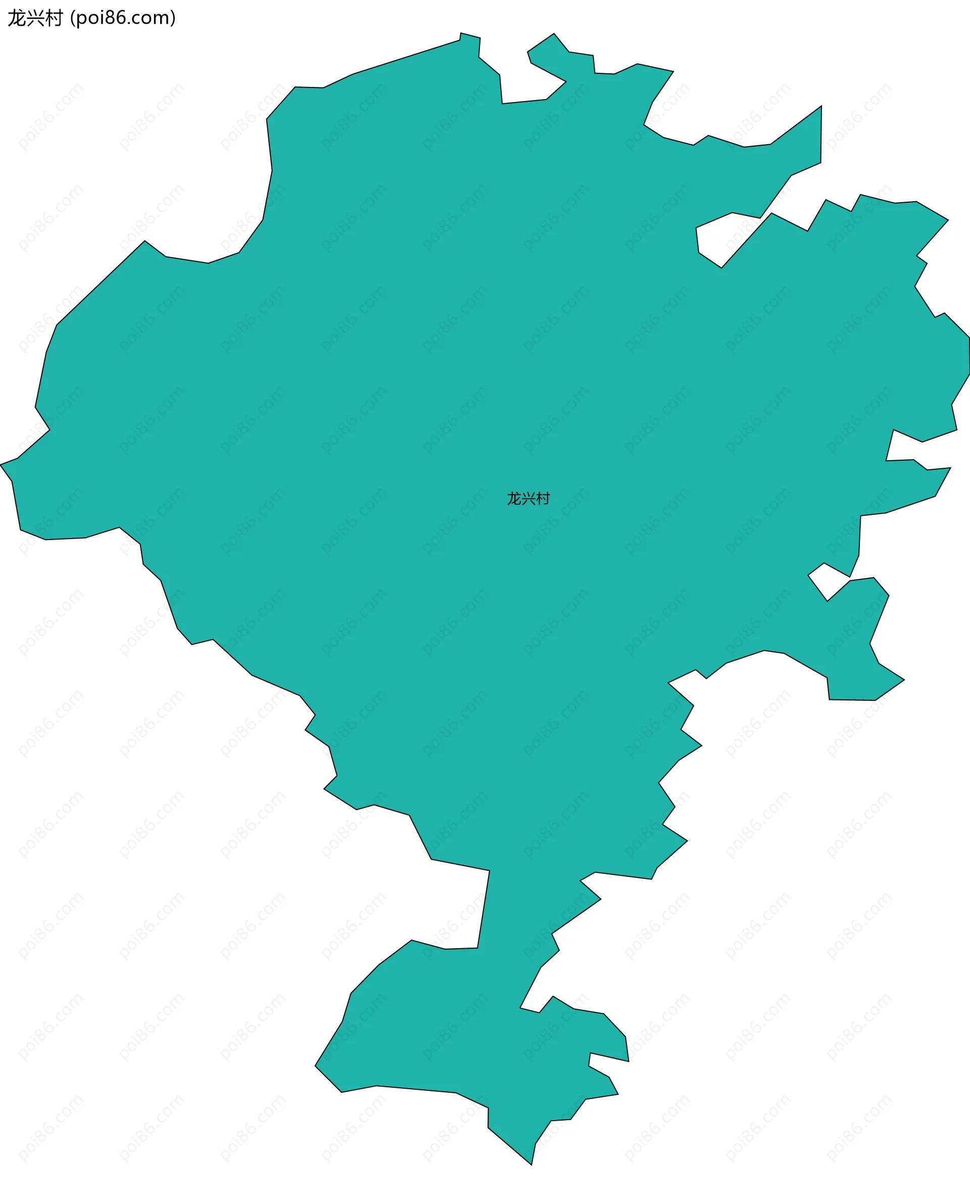 龙兴村边界地图