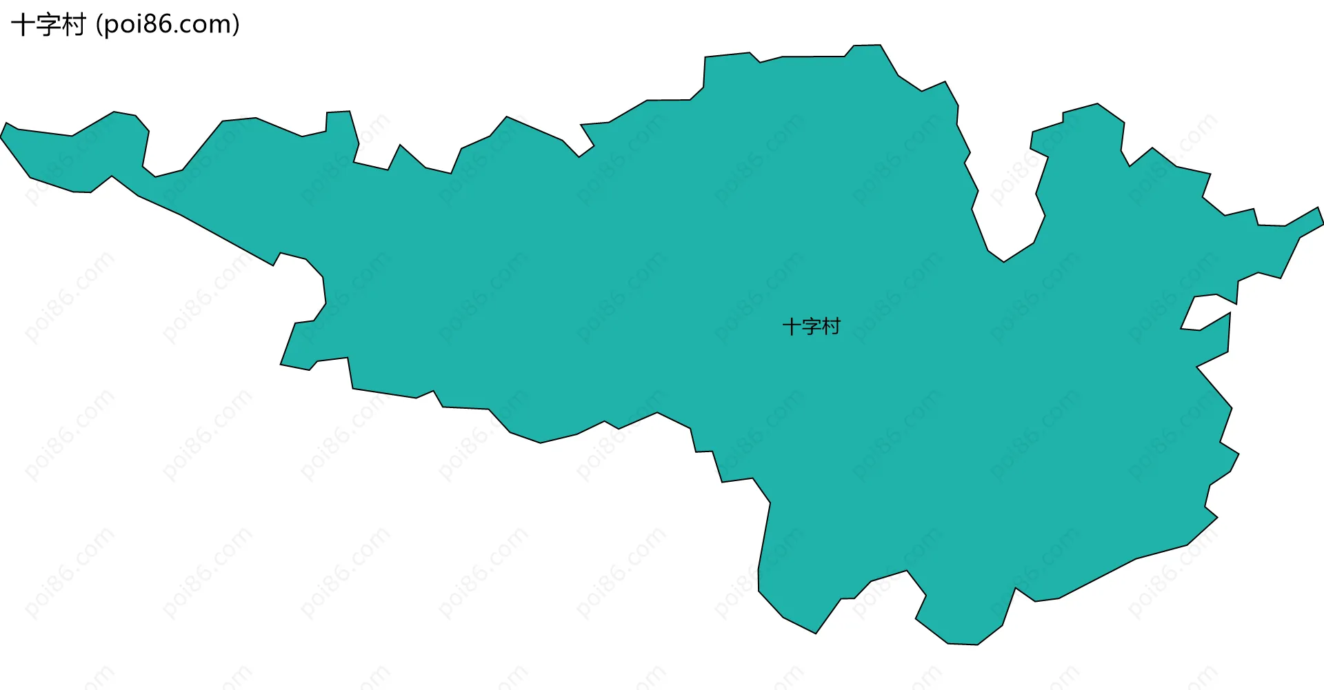 十字村边界地图