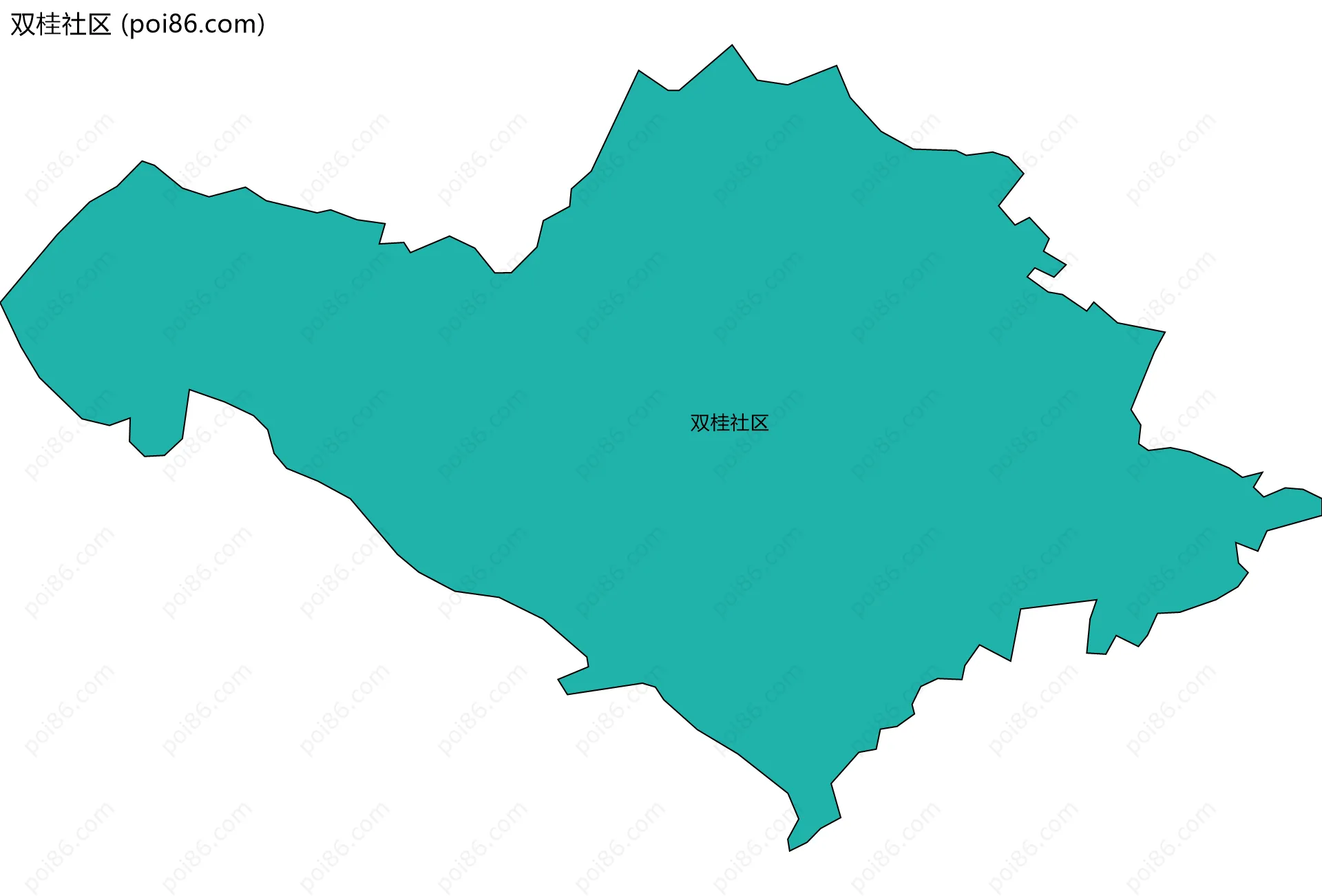 双桂社区边界地图