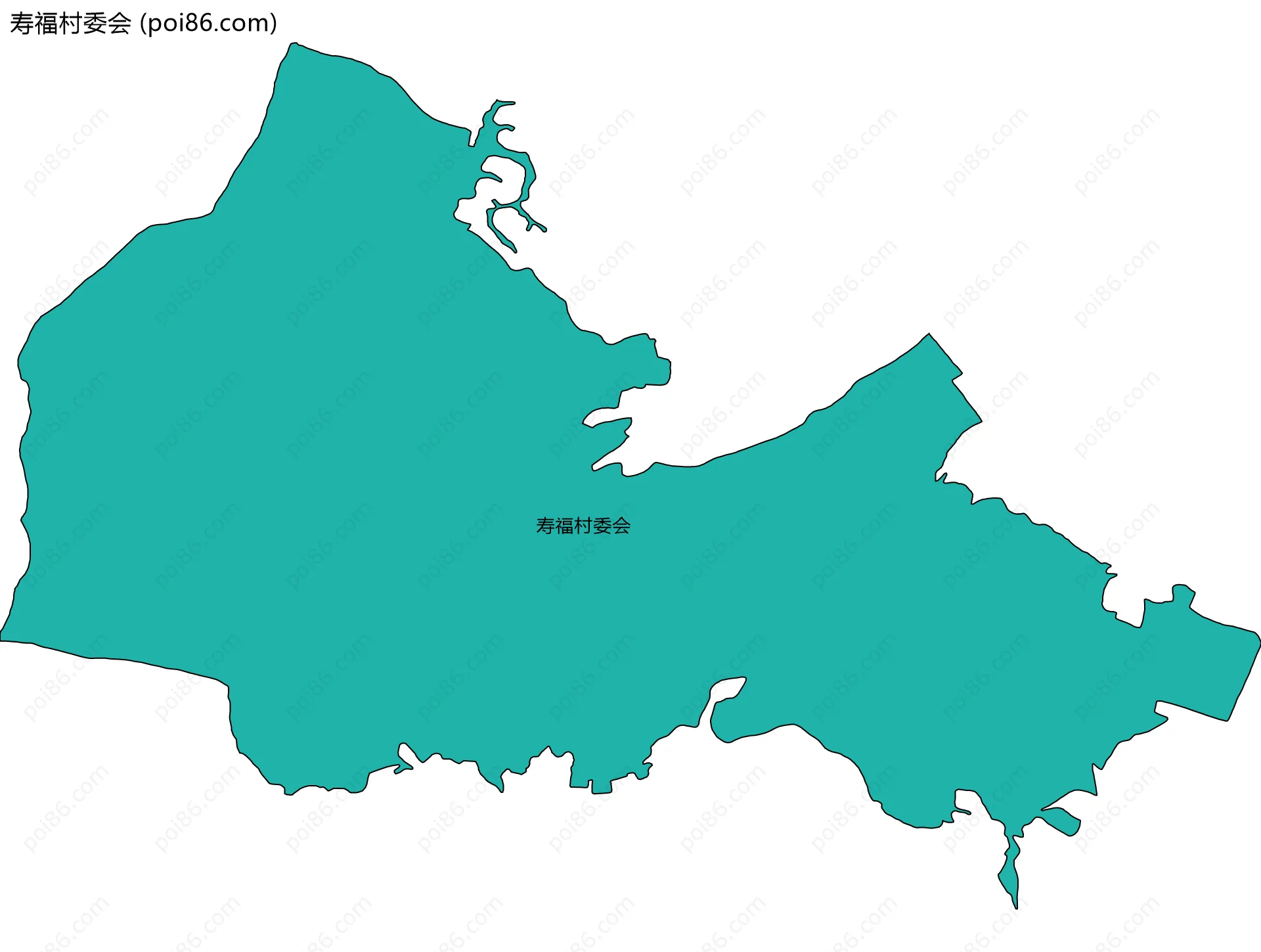 寿福村委会边界地图