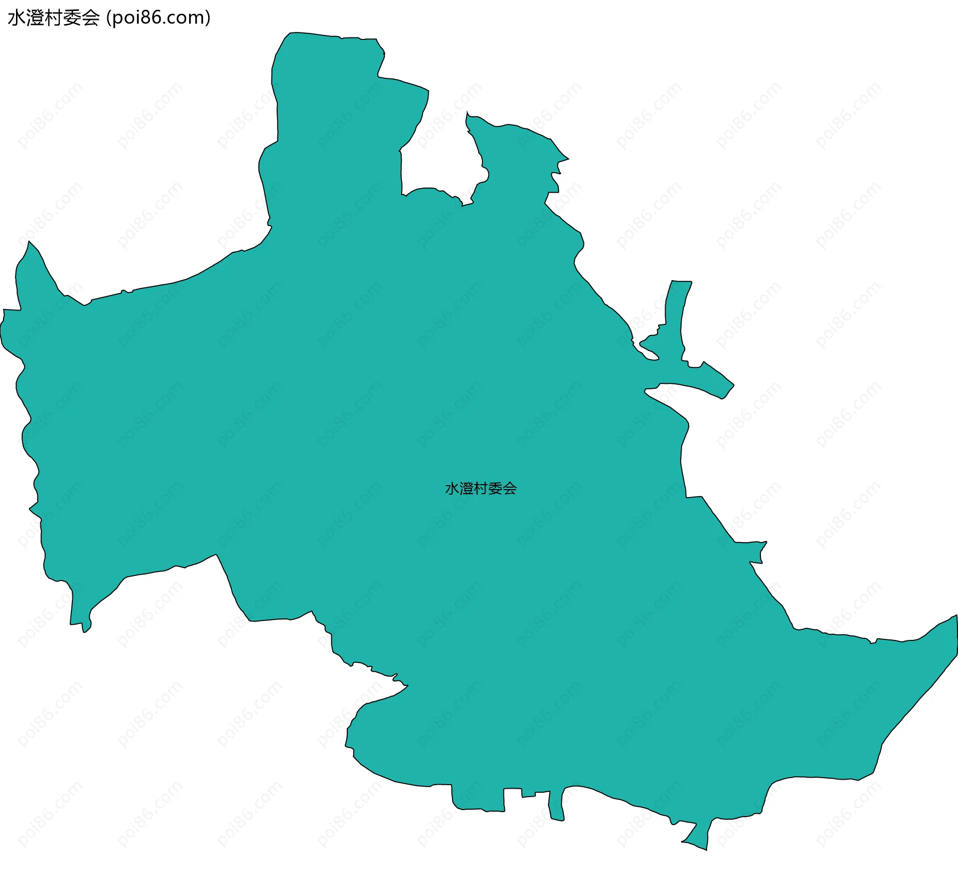 水澄村委会边界地图