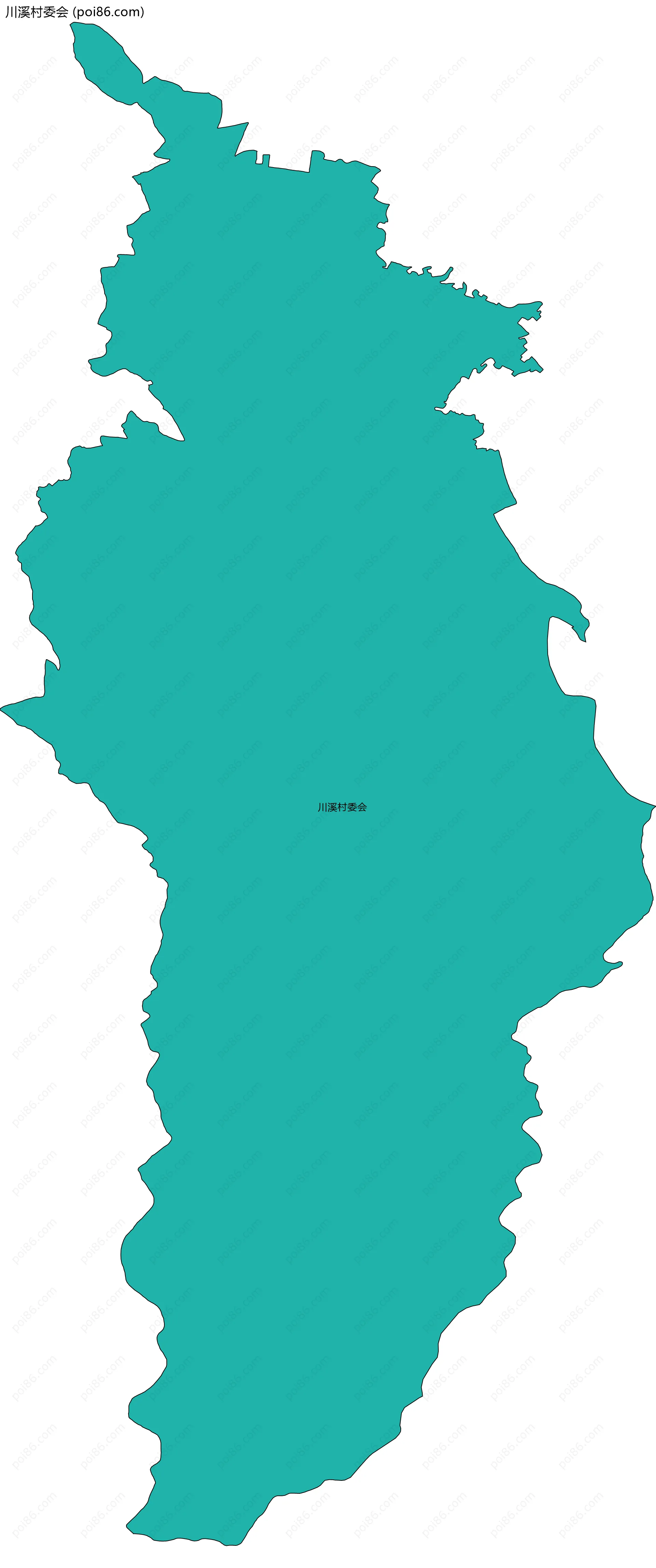 川溪村委会边界地图