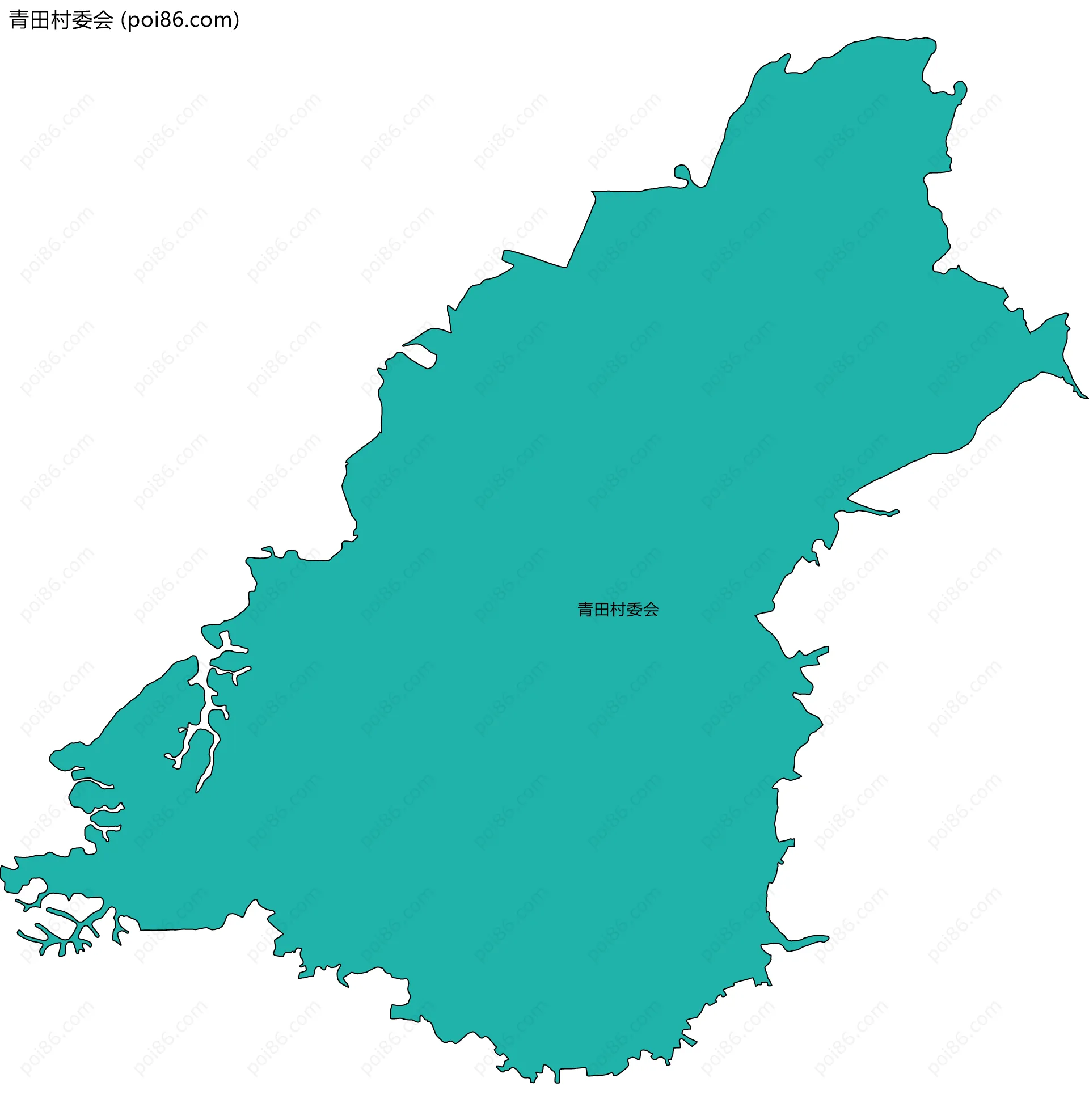 青田村委会边界地图