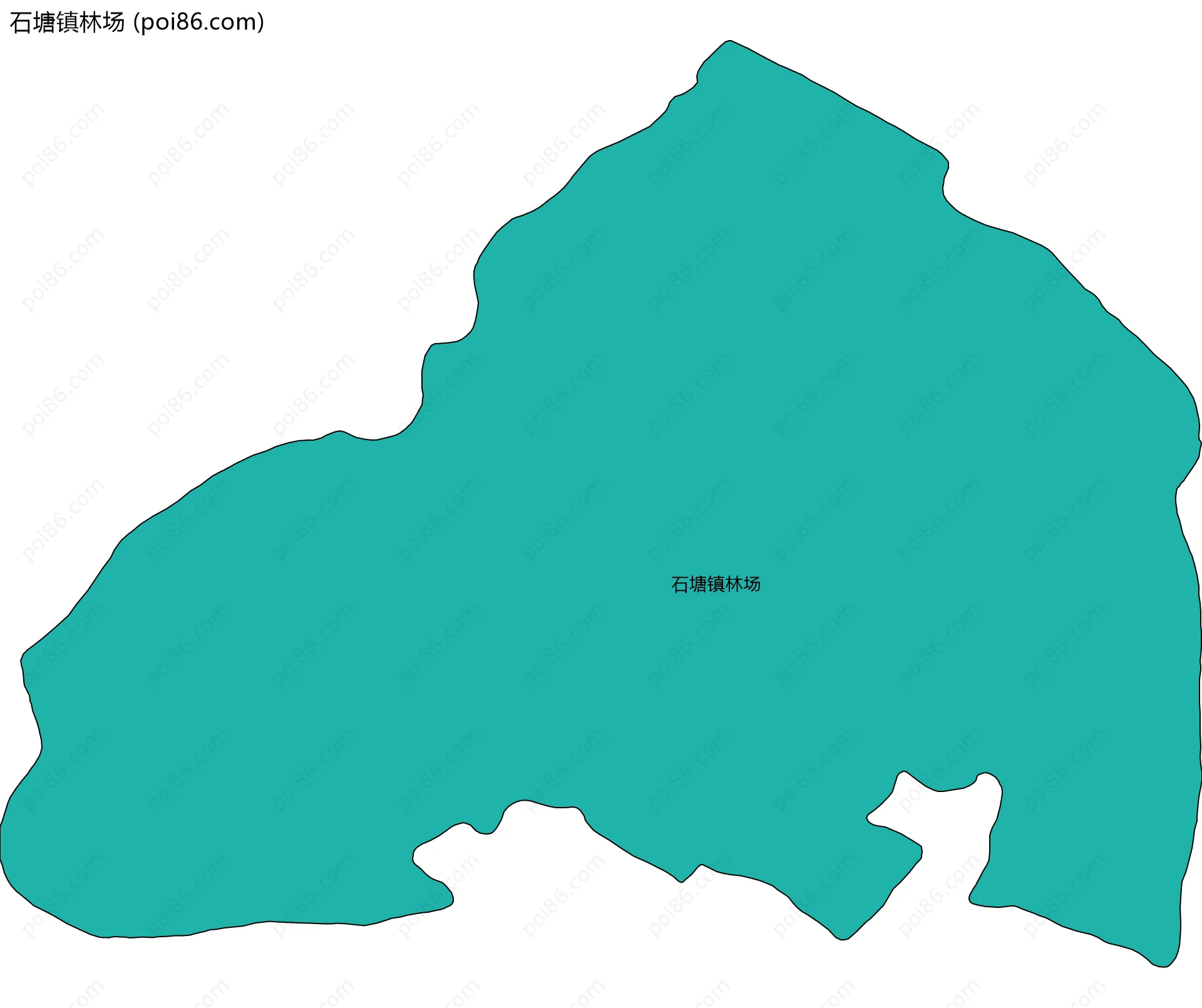 石塘镇林场边界地图