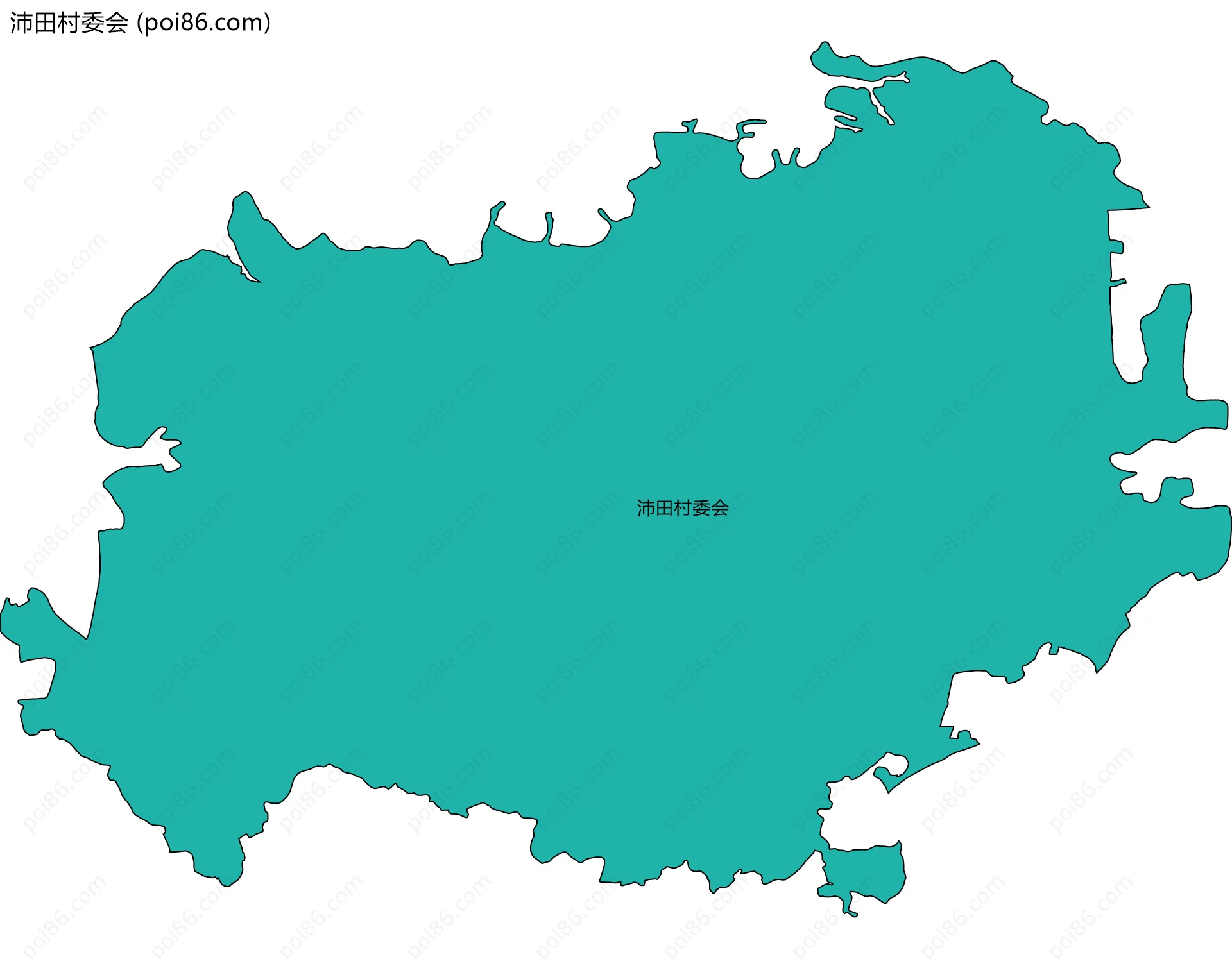 沛田村委会边界地图