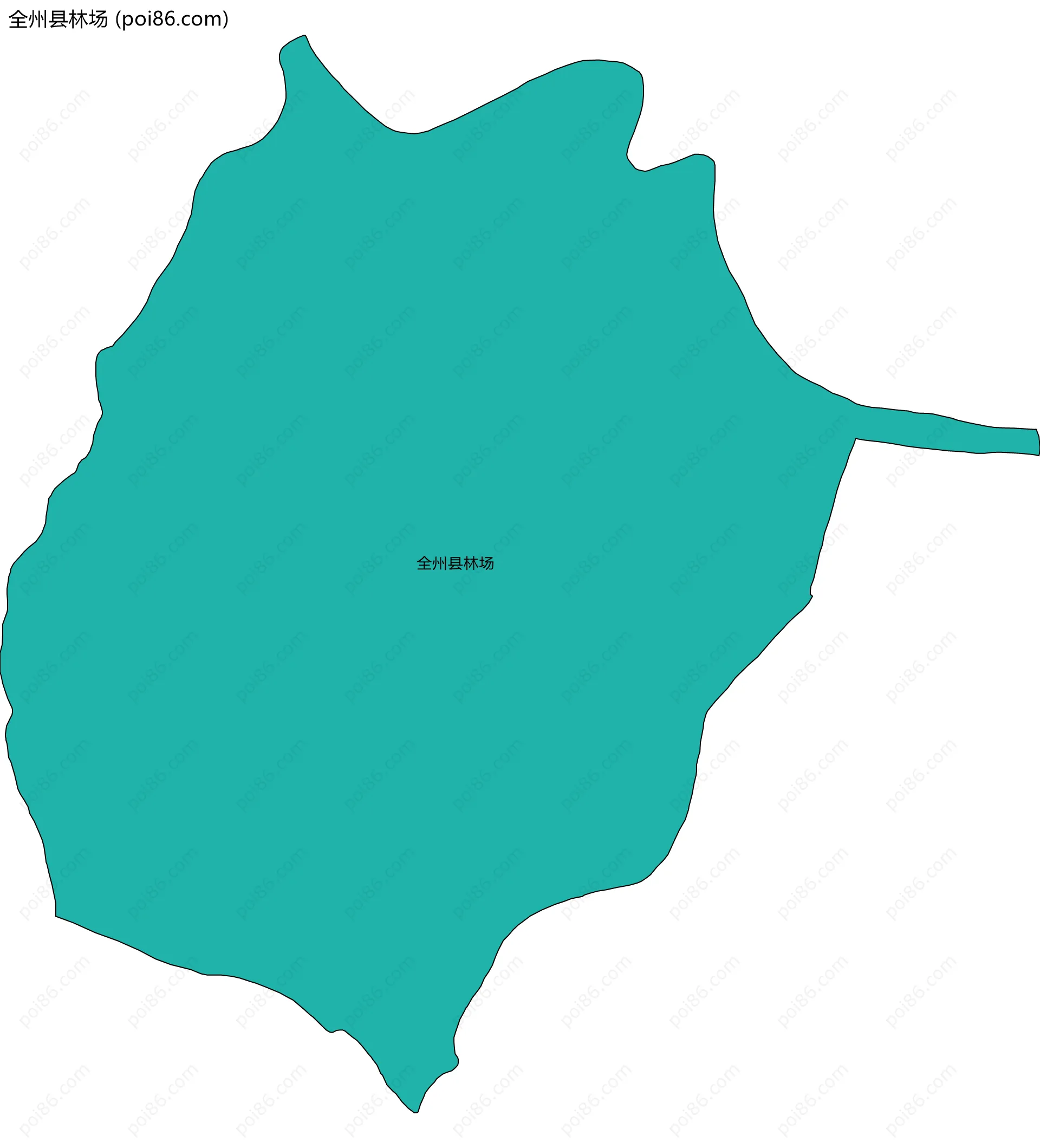 全州县林场边界地图