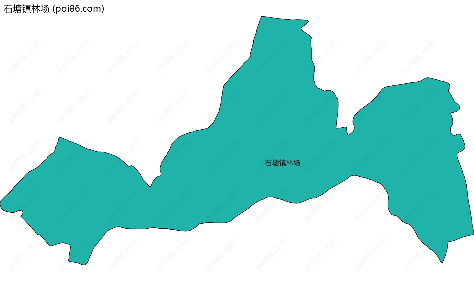 石塘镇林场边界地图