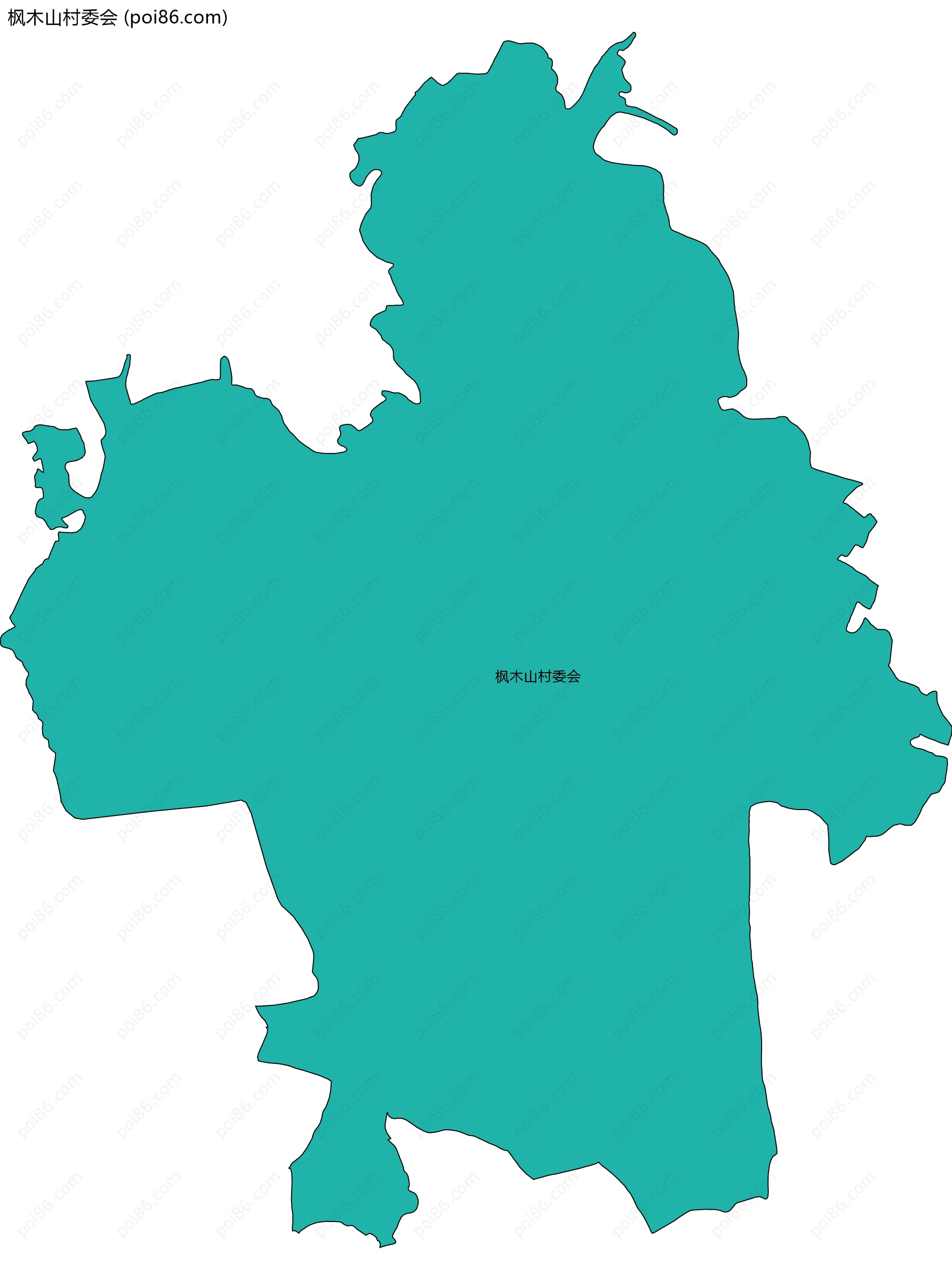枫木山村委会边界地图