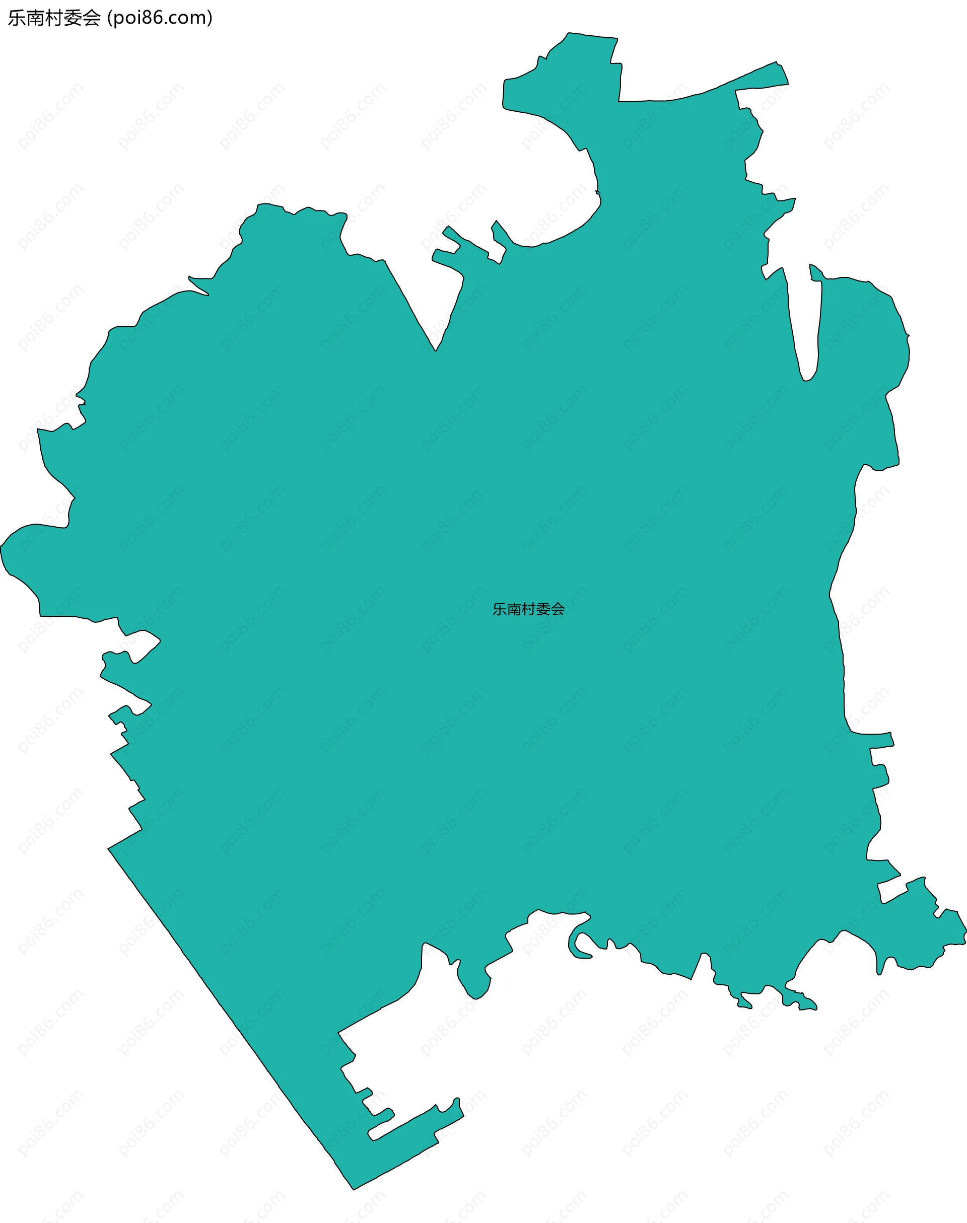 乐南村委会边界地图