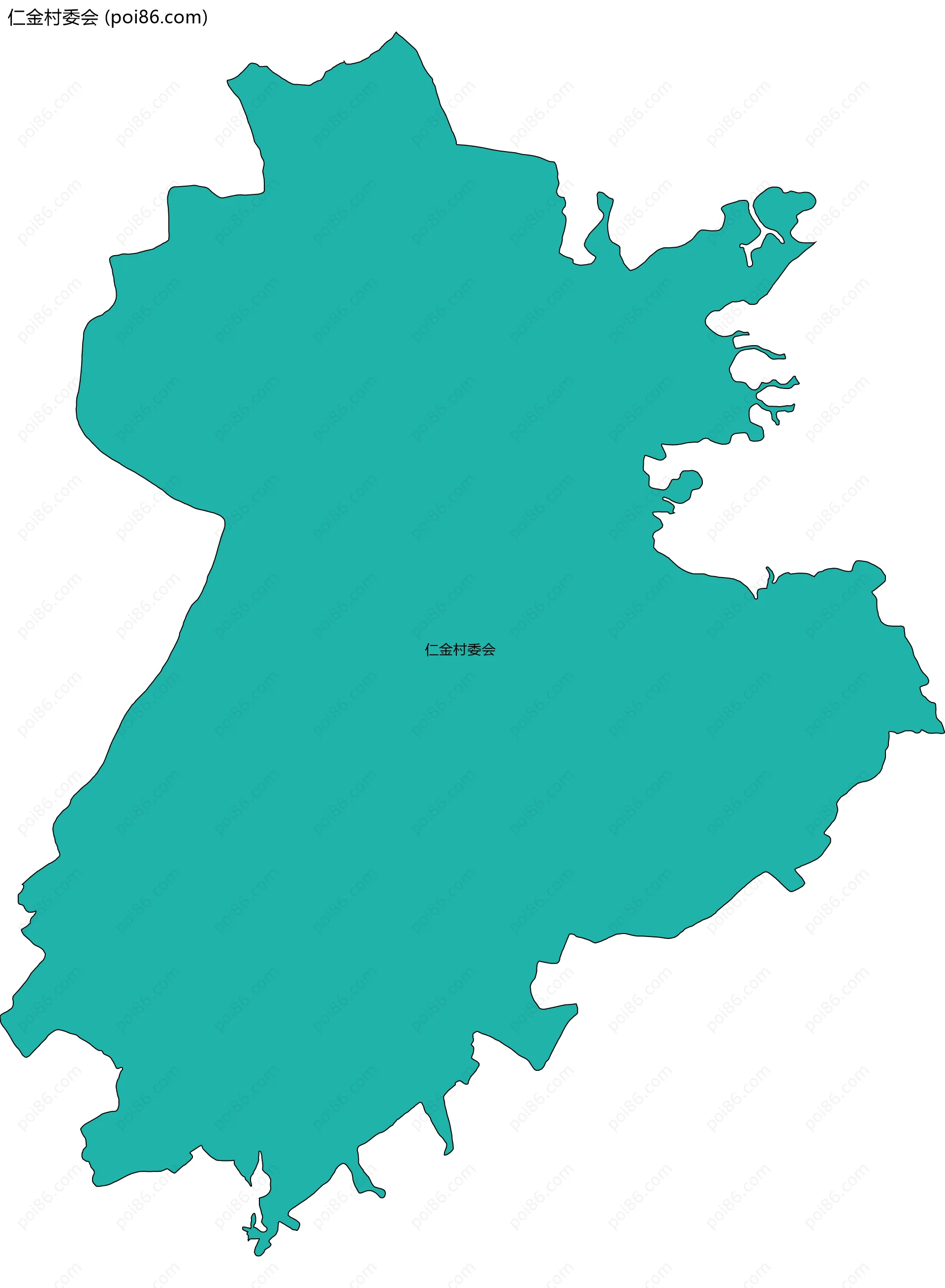 仁金村委会边界地图